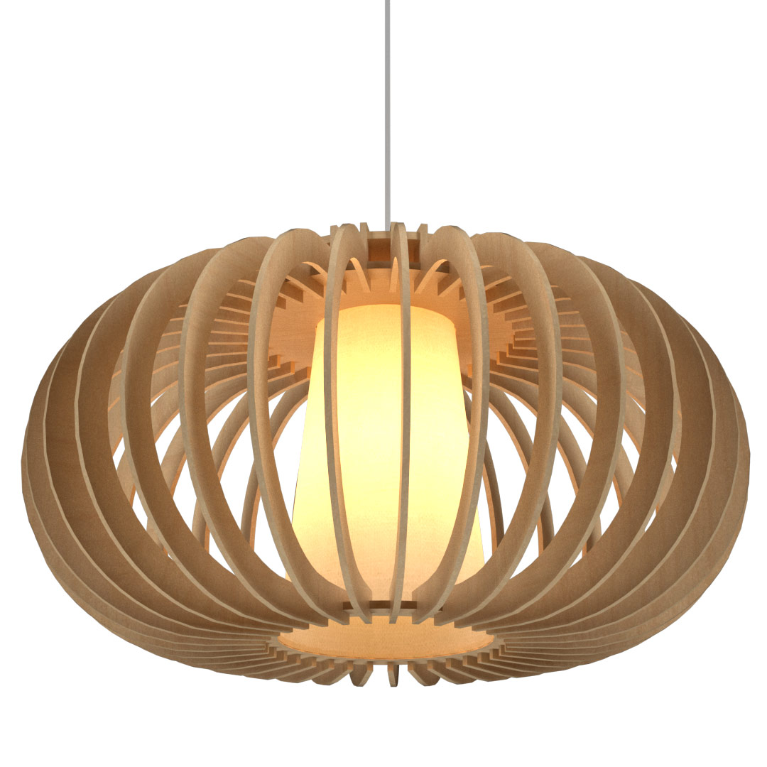 Stecche Di Legno Oval Pendant by Accord Iluminacao, AC-1185-34