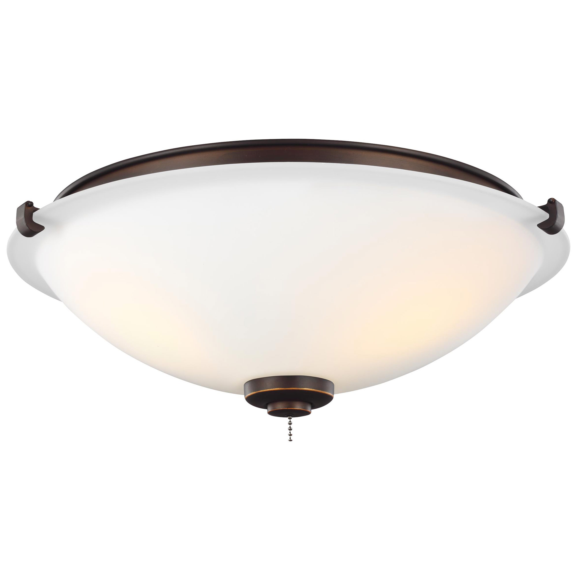 Monte Carlo 3-Light LED Ceiling Fan Light Kit, Roman Bronze, image size:2000x2000