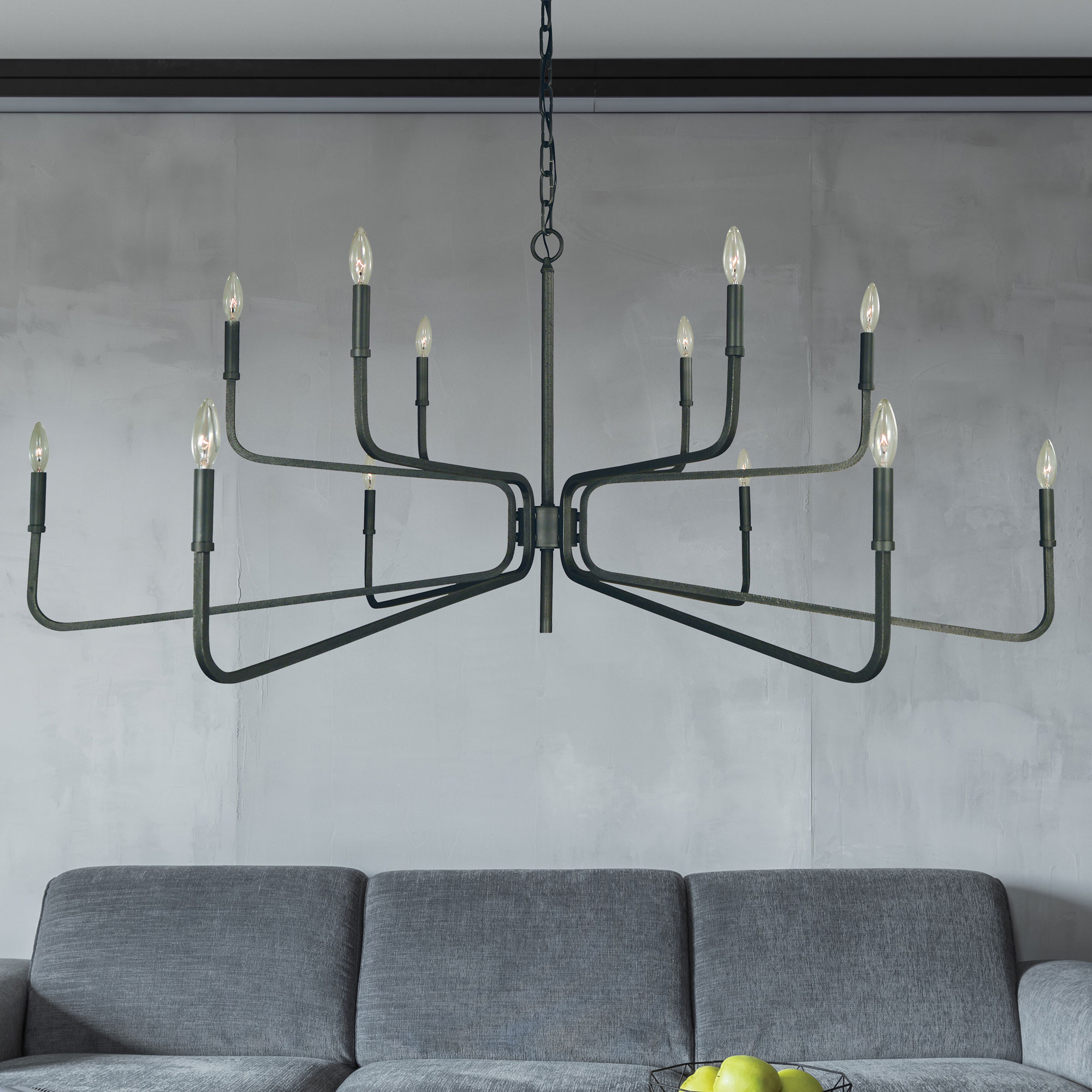 Heidelberg Double Tier Chandelier by Framburg F5486 IRON FRG1058906