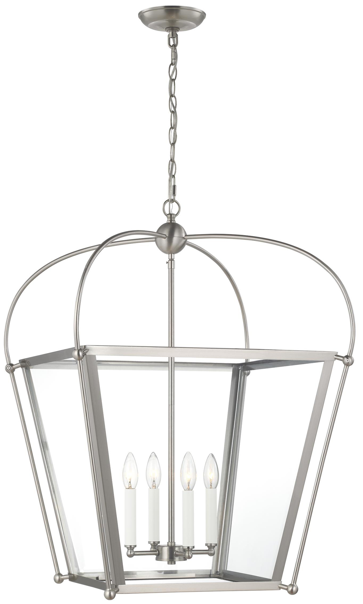 Charleston Brushed Nickel Ceiling Light | Shelly Lighting