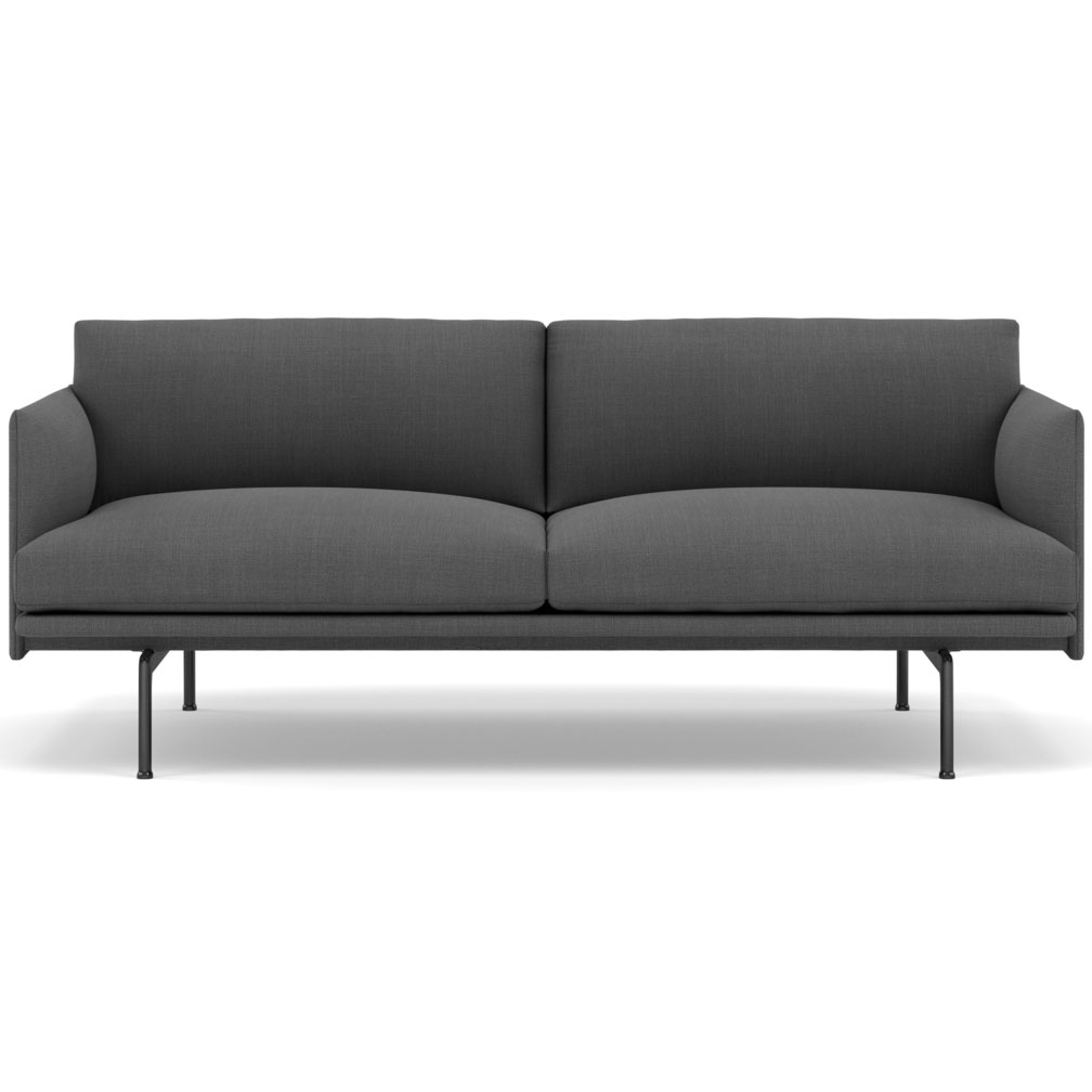 Outline 2 Seater Sofa by Muuto MOUTSF2 BLCK M156163 MUU1115831