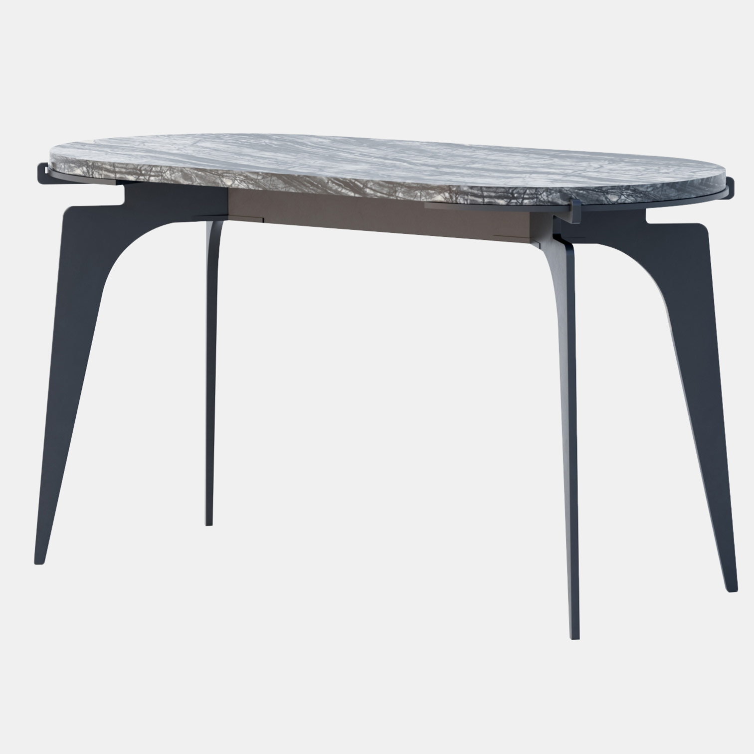Prong Racetrack Side Table by Gabriel Scott | PNG-RT-ST-BLK-SM | GSC1127235
