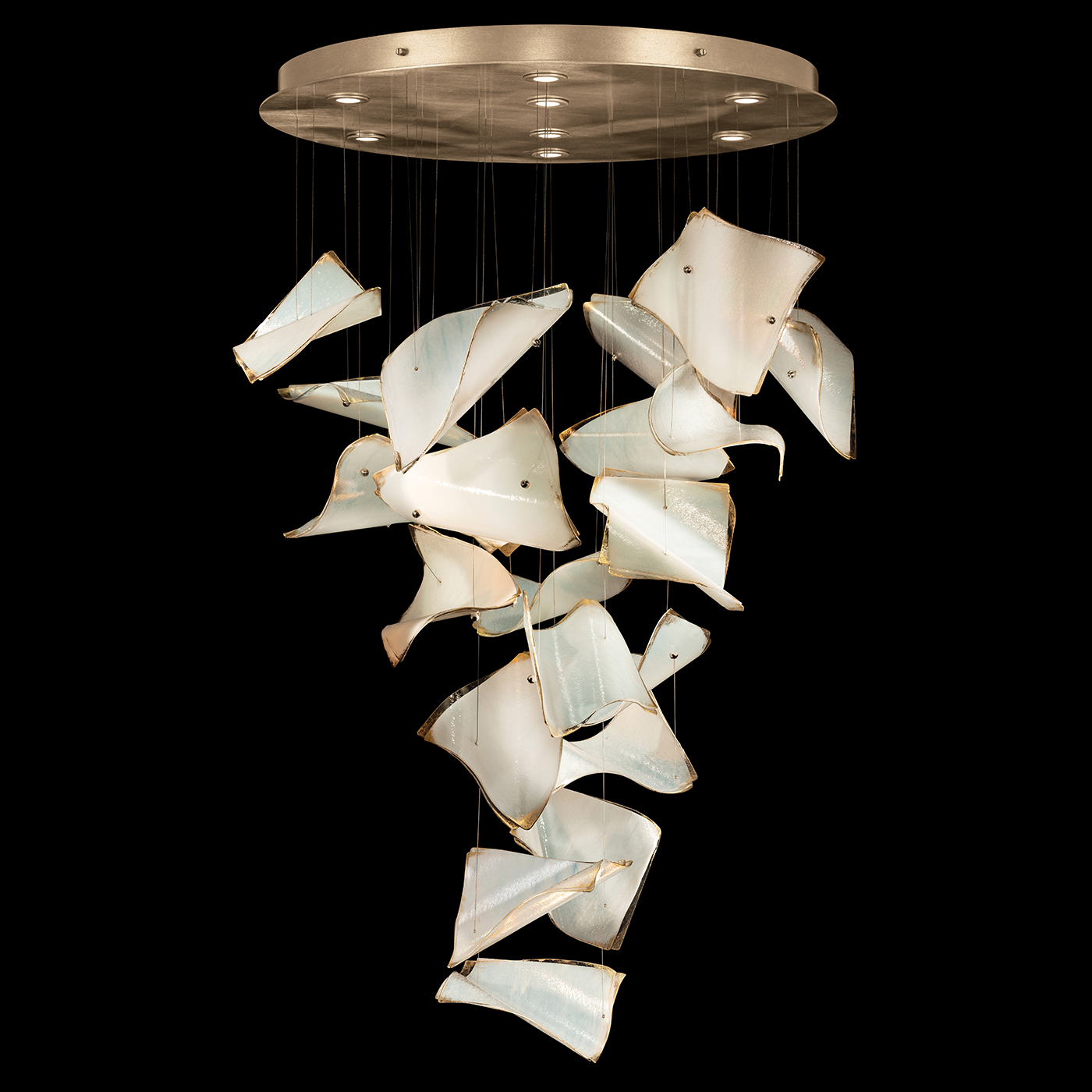 Elevate Pages Round Pendant by Fine Art Handcrafted Lighting