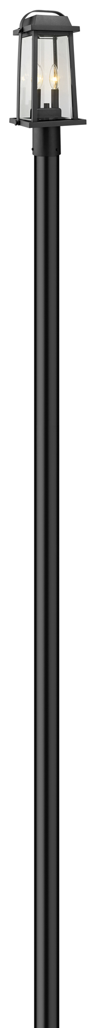 Millworks Outdoor Post Mounted Light by Z-Lite | 574PHMR-500P96-BK ...