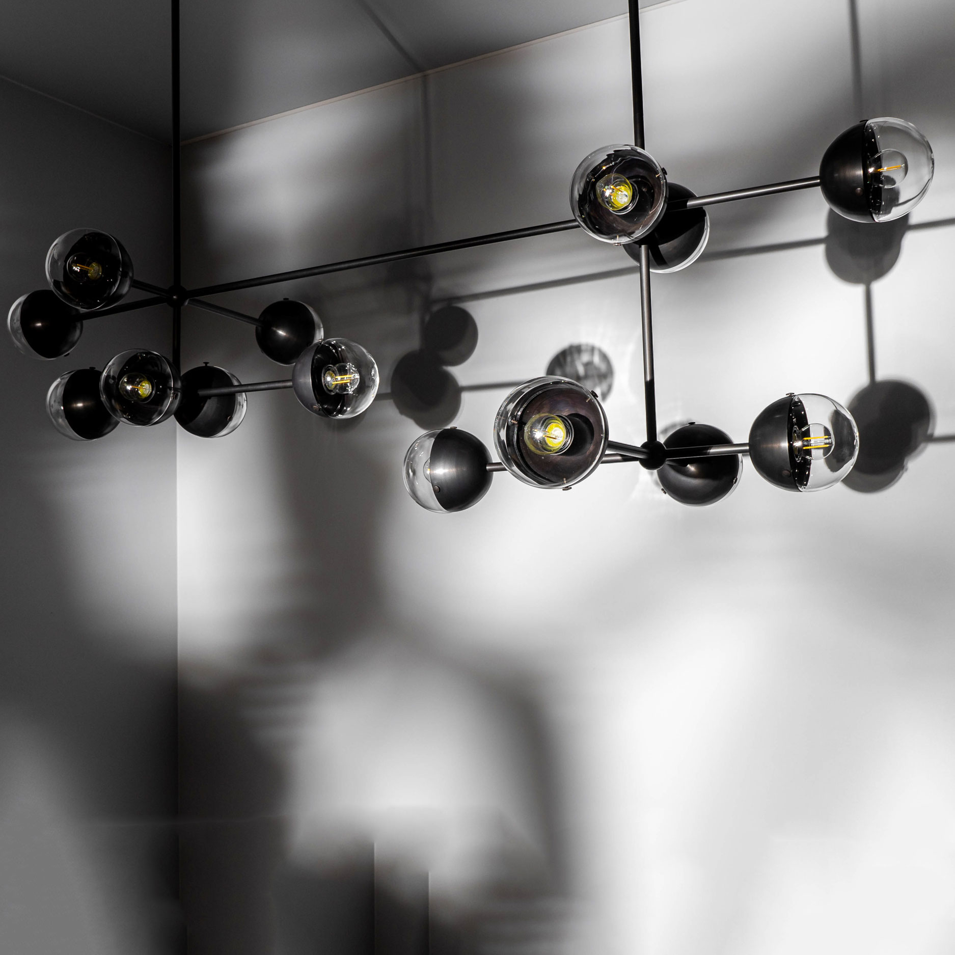 Molecule Linear Chandelier by Schwung Home | B269-LBB-TR | SWG1178308