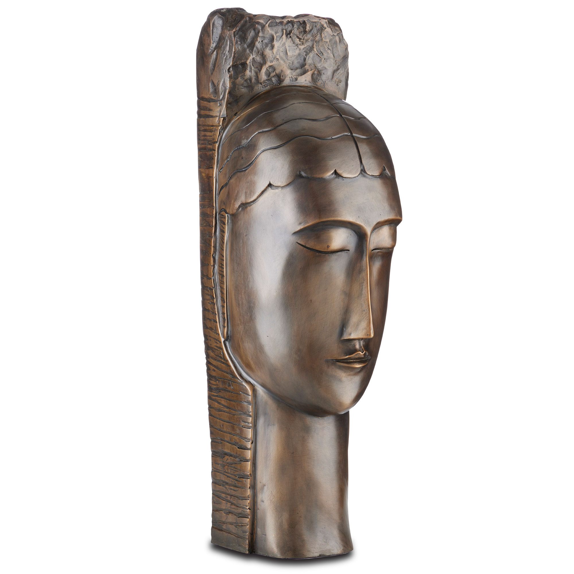 Art Deco Head Sculpture by Currey and Company 12000598CC CRC1181293