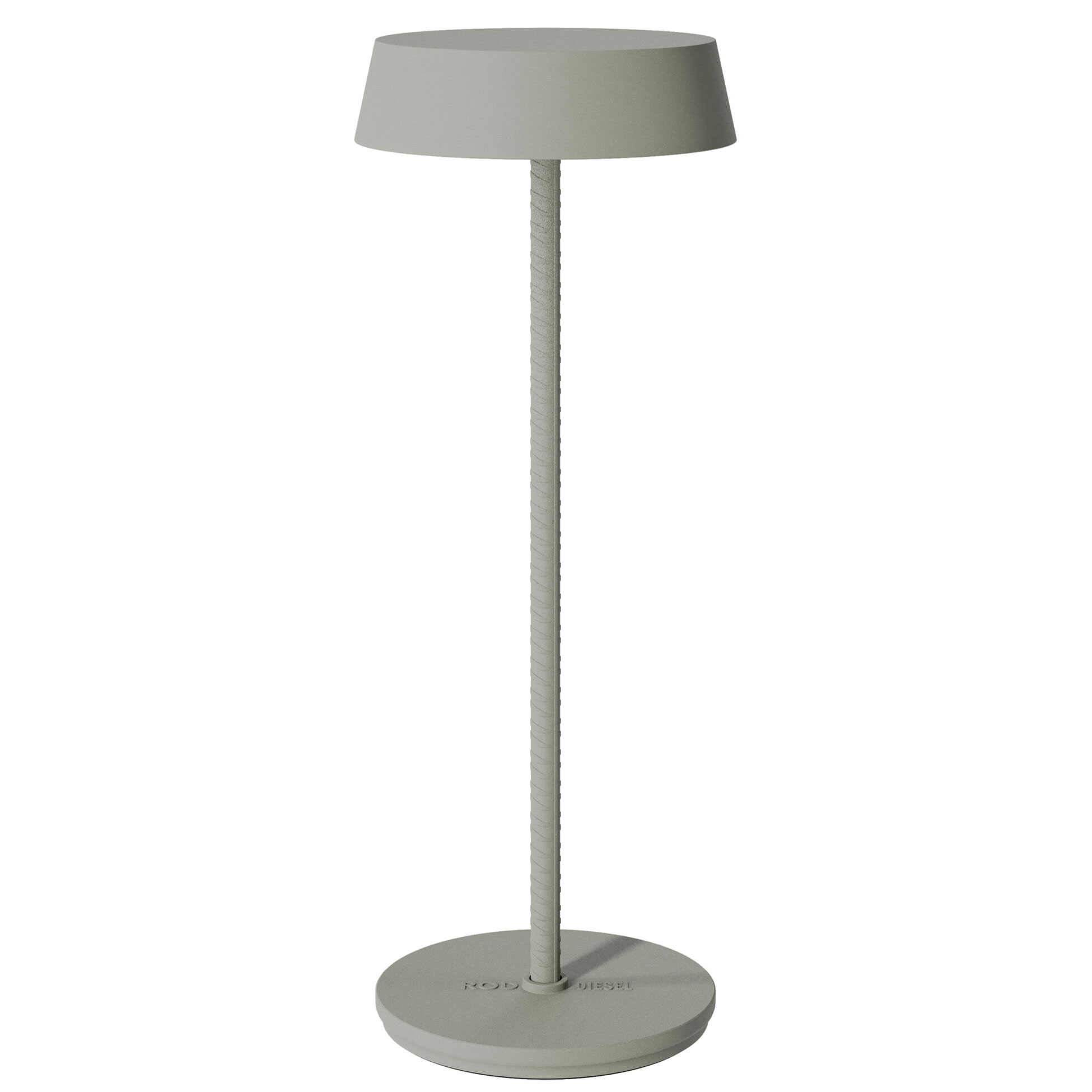 Diesel Rod LED Battery Table Lamp Moss Gray