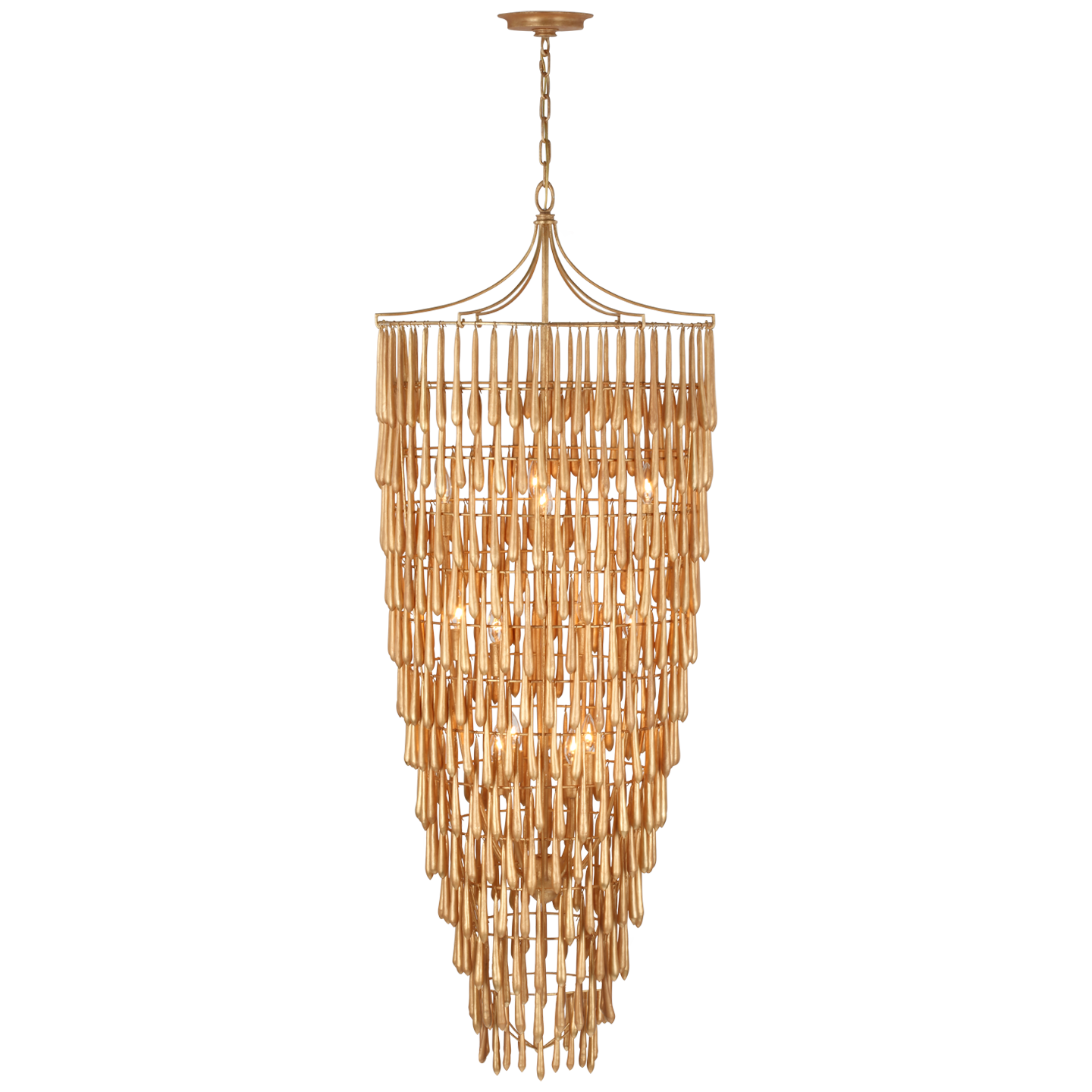 Vacarro Tall Cascading Chandelier by Visual Comfort Signature | JN ...