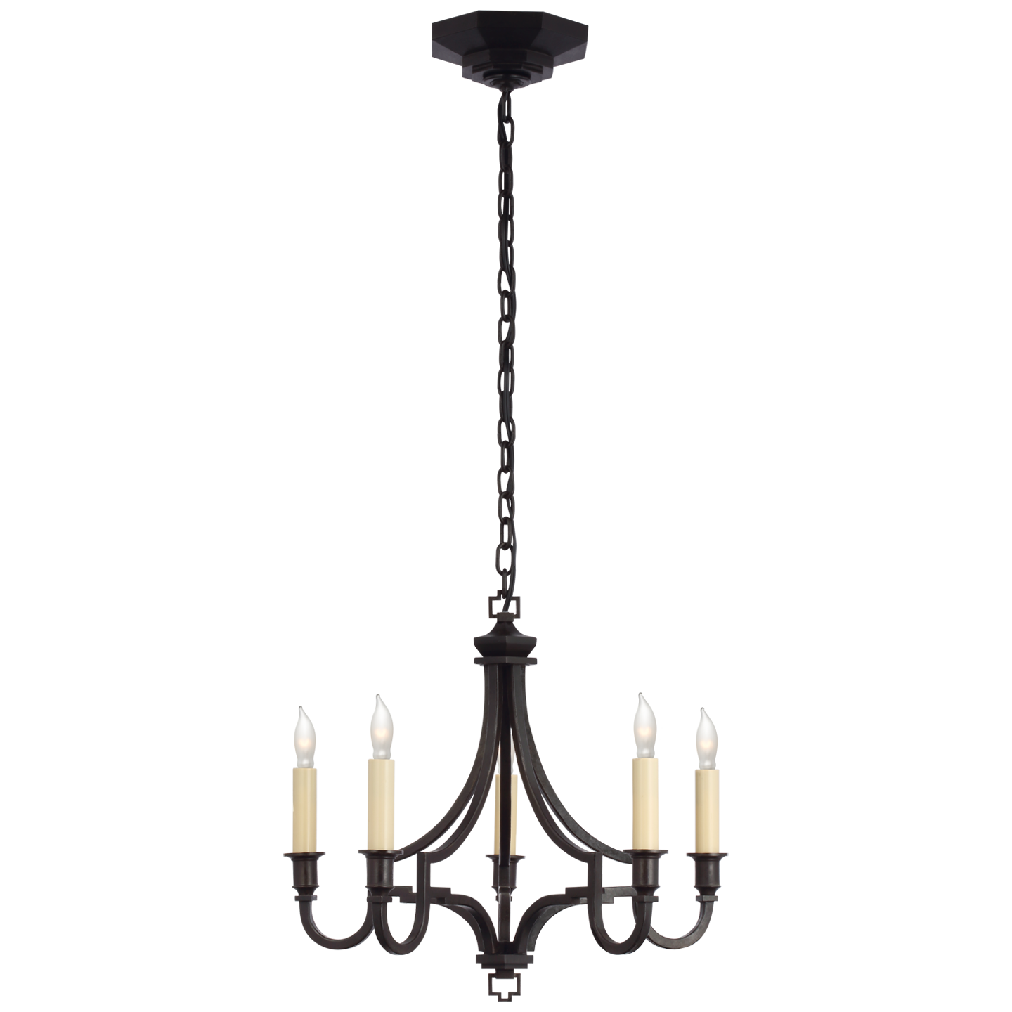 Visual Comfort CHC 5560AI LED Chandelier Mykonos Aged Iron