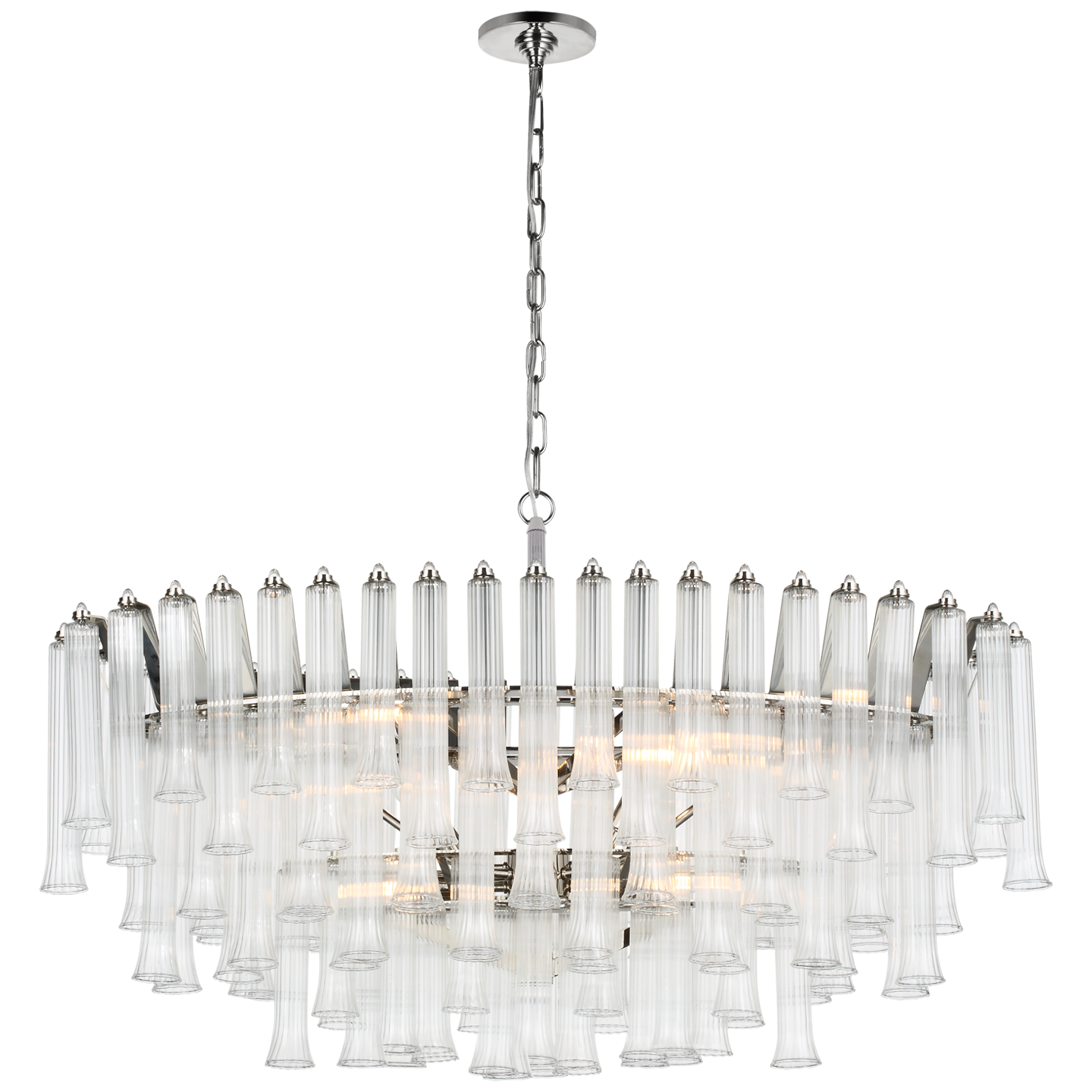 Lorelei Oval Chandelier By Visual Comfort Signature JN 5255PN CG lorelei-oval-chandelier-by-visual-comfort-signature-jn-5255pn-cg