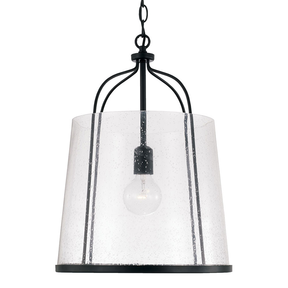 Capital Lighting 347011MB Madison One Light Pendant Matte Black