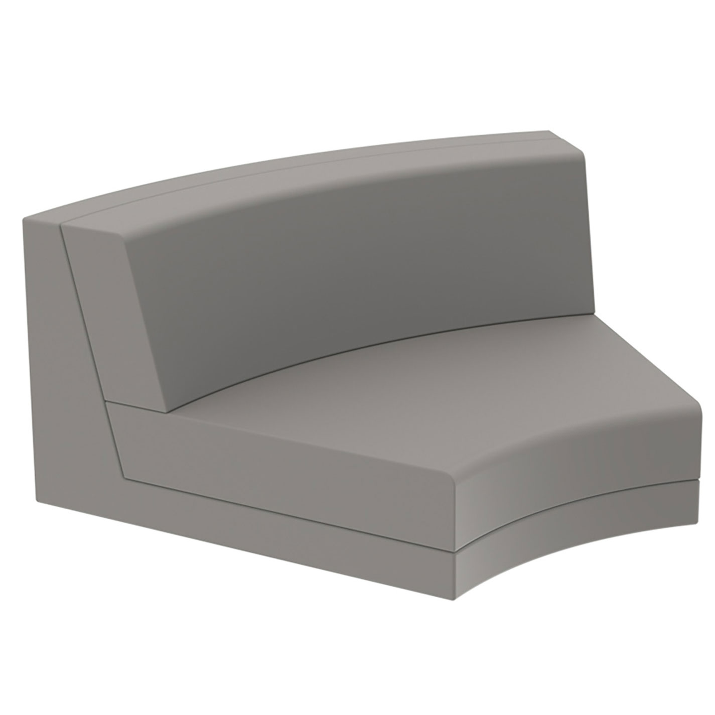 Pixel Seating Pixel Curved Modular Seat by Vondom | 54276-Taupe | VND1256444