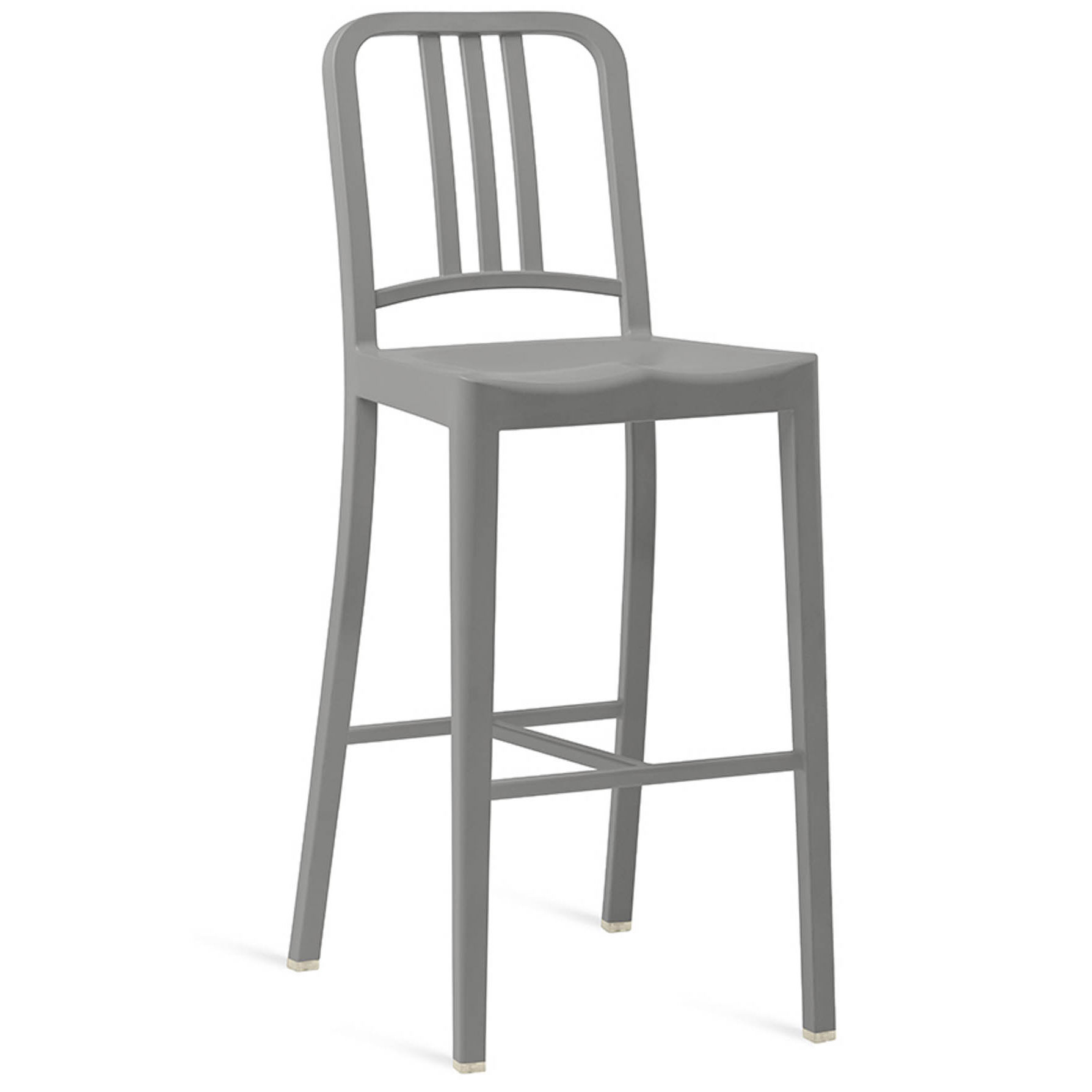 111 Navy Collection Bar/ Counter Stool by Emeco | 111 30 FLINT (GRAY ...