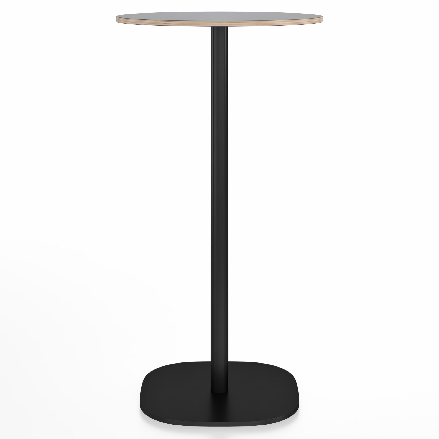 2 Inch Flat Base Bar Round Table by Emeco | 2INCHBTRD24FLGDARKPC ...