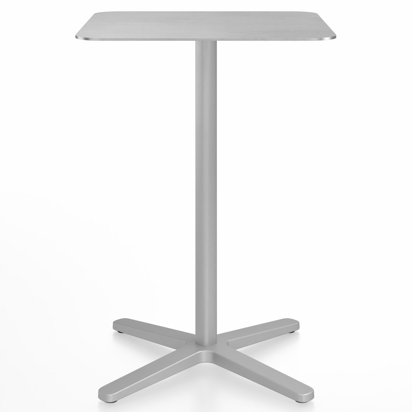 2 Inch X Base Counter Square Table by Emeco | 2INCHCOTSQ24XALU | EMC1258837
