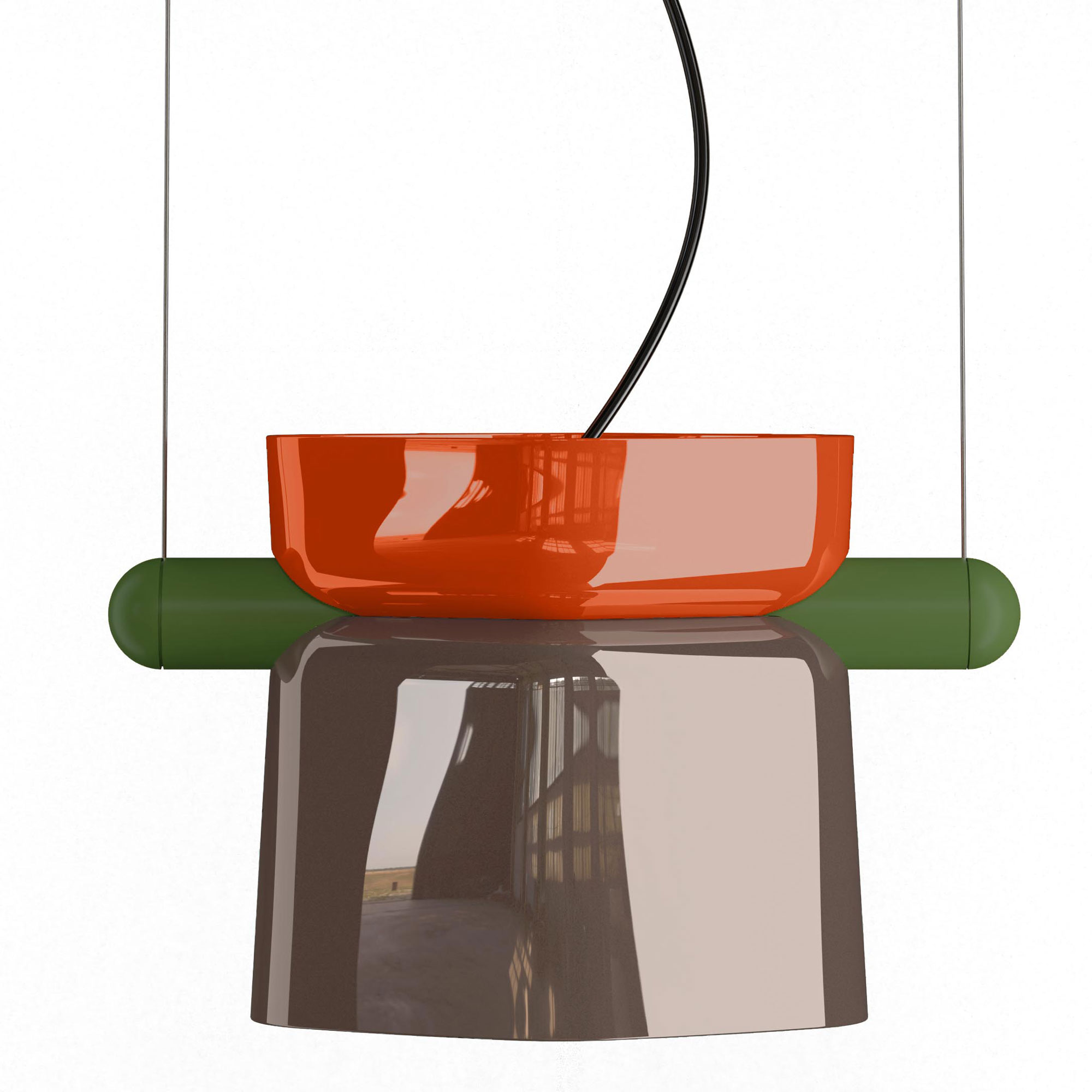 Deco Yakitori Pendant by Ferroluce | C2791-AMO | FER1398228