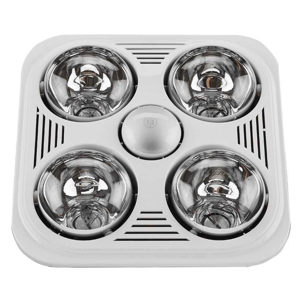 A716r Exhaust Fan With Heater And Light, Quietest Bathroom Fan With Light And Heater