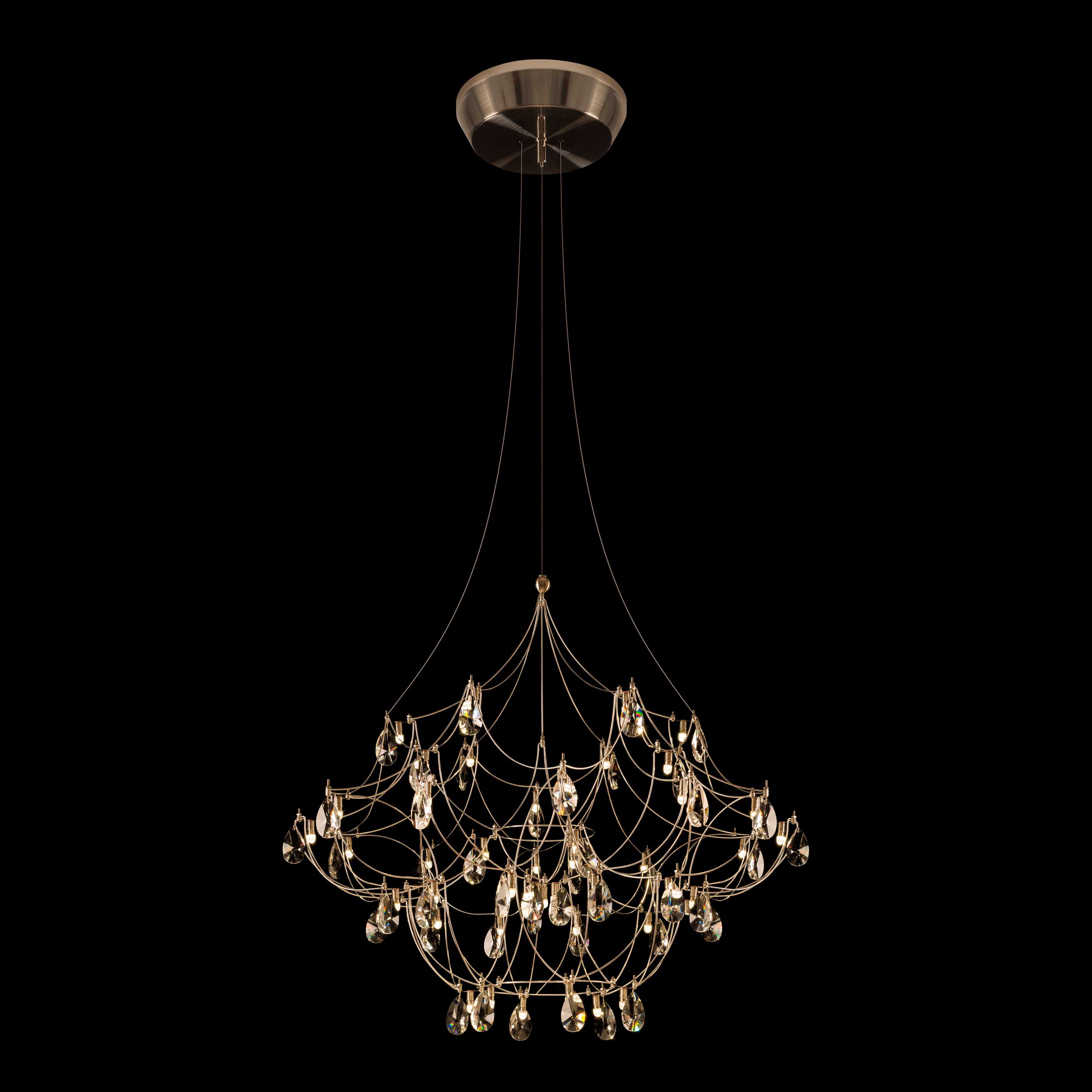 Crystal Galaxy Chandelier By Pureedge Lighting Cryga24 12 K1 Sn Crystal Galaxy Chandelier