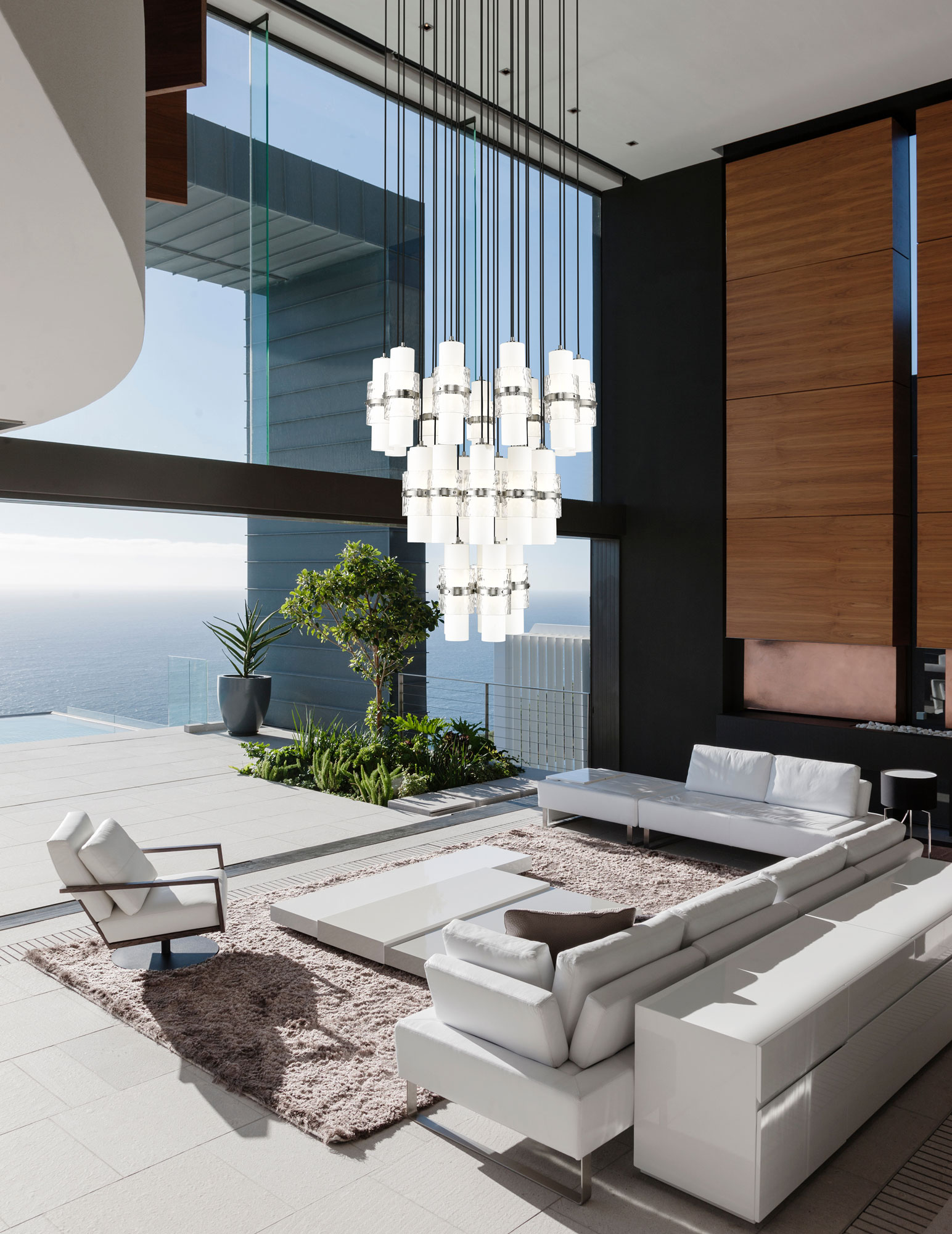 Cayden Round Multi Light Pendant by Z-Lite | 1946P-5R-MGLD