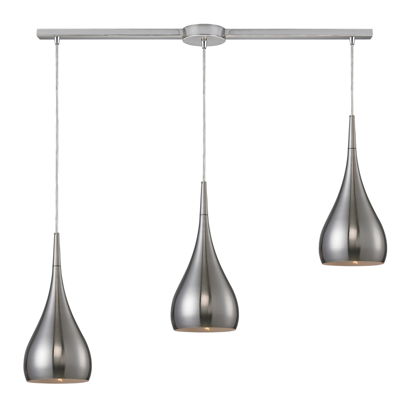 Lindsey Large 3 Light Bar Pendant By Elk Lighting 31341 3l Sn Lindsey Large 3 Light Bar Pendant By