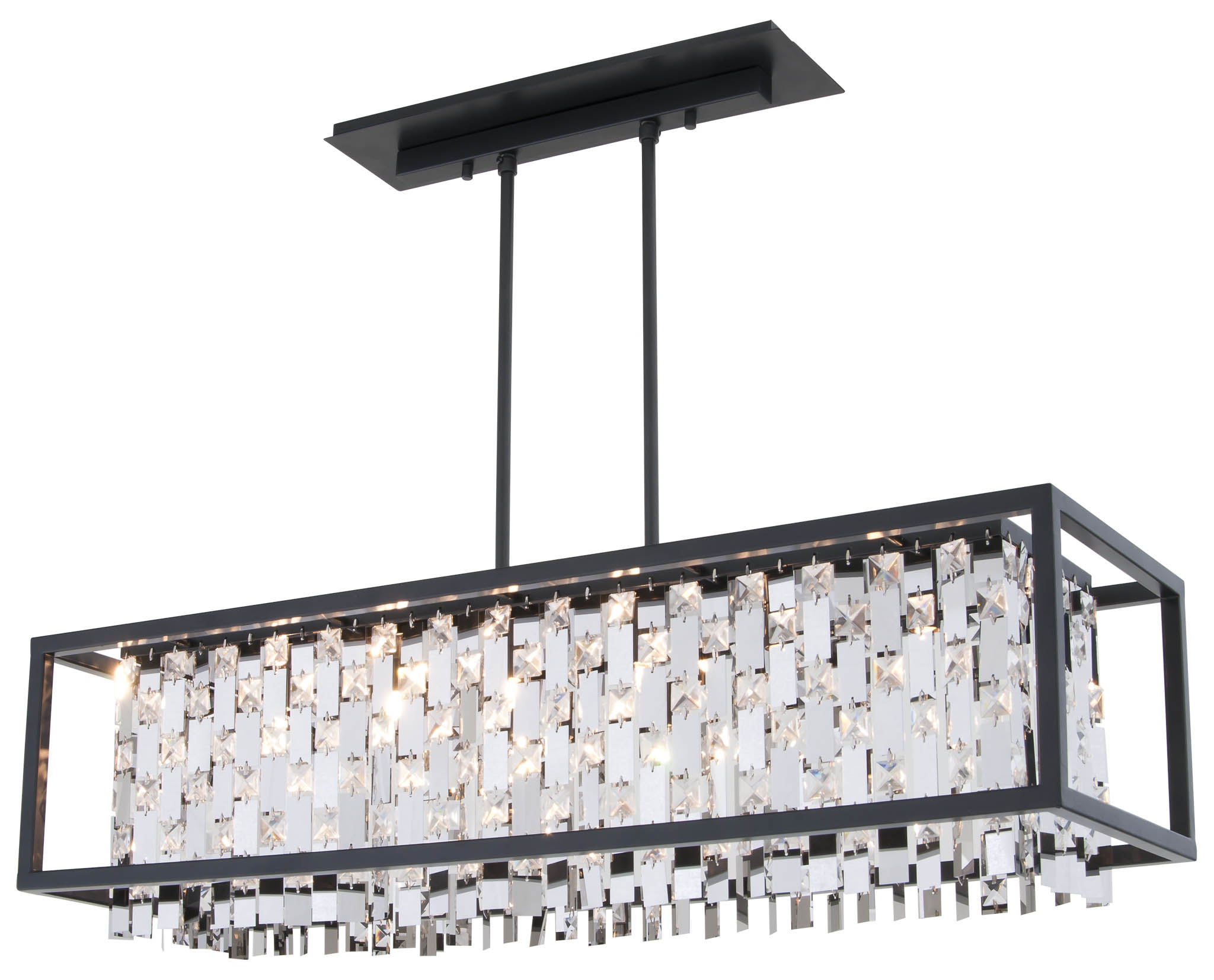 Amethyst Linear Pendant By Dvi Lighting Dvp6302gr Cry
