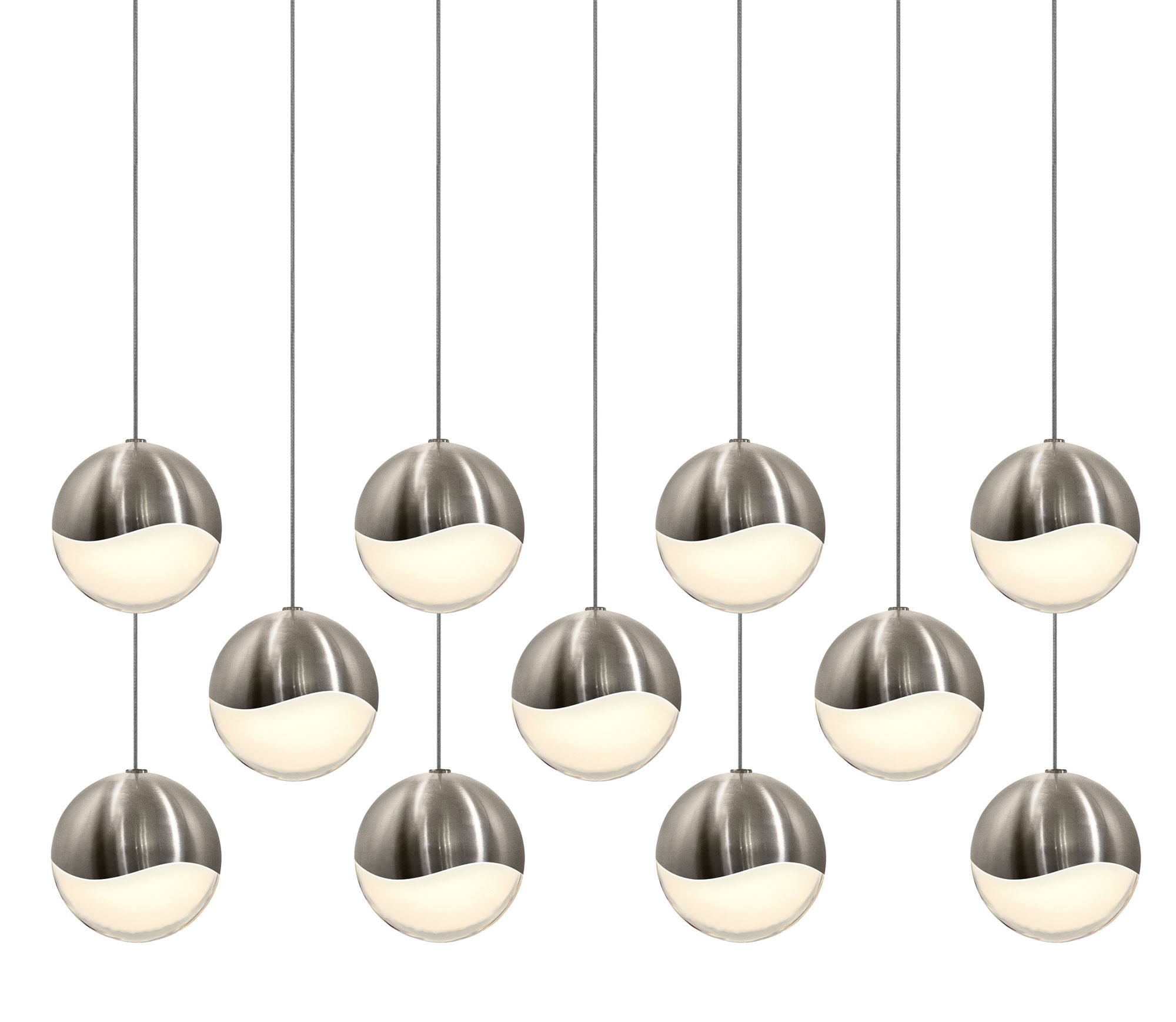 Grapes 11 Light Rectangle Pendant by SONNEMAN - A Way of Light | 2922. ...