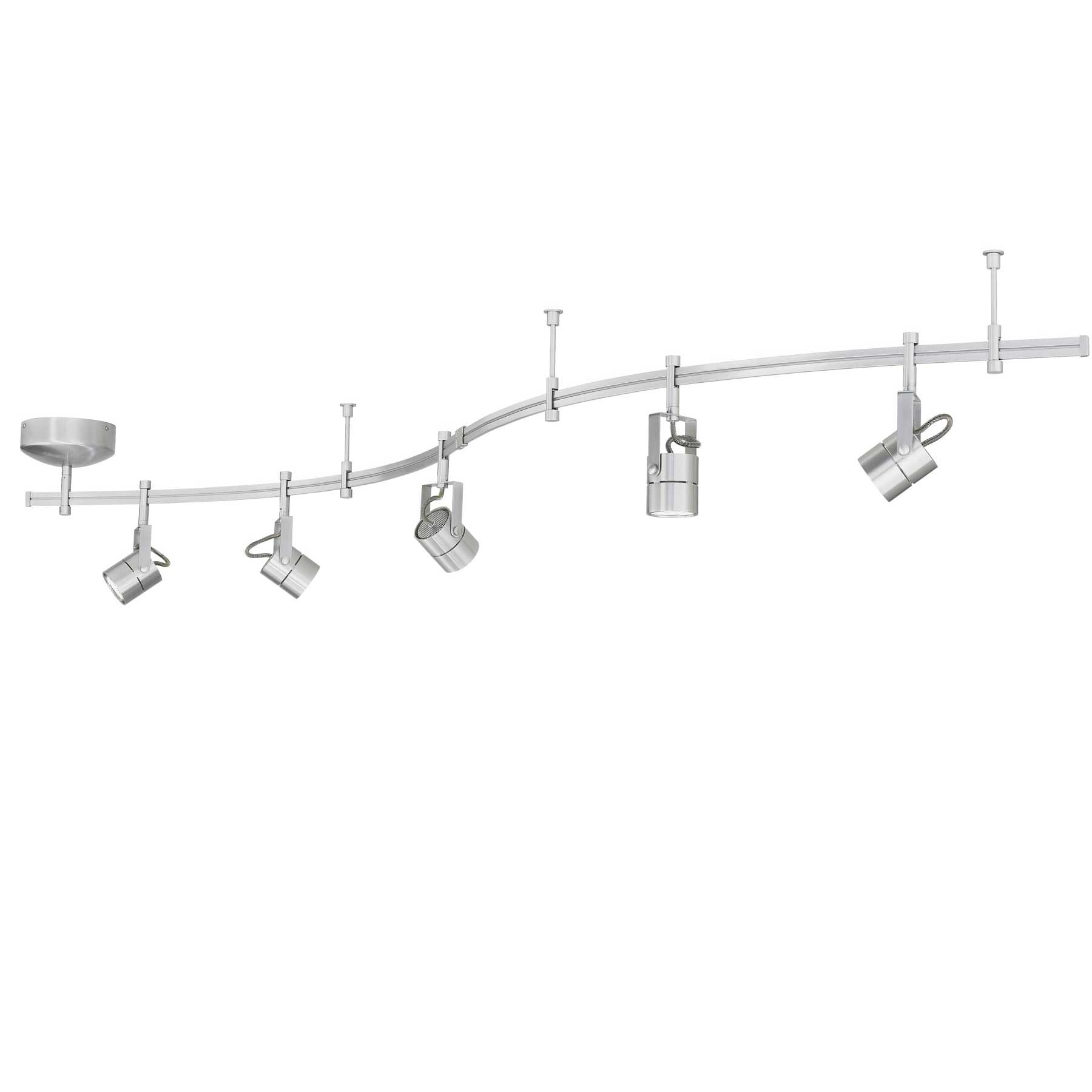 Focus Rail Kit 5 Head By Tech Lighting 800ral5fcn Focus Rail Kit 5 Head By Tech Lighting