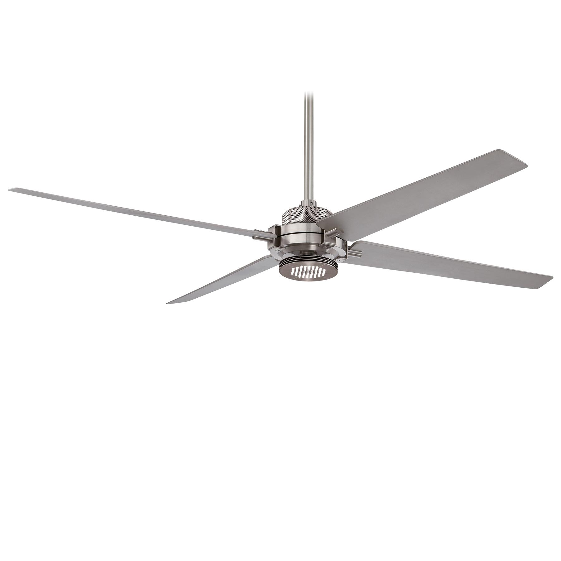Spectre Ceiling Fan With Light By Minka Aire F726 Bn Sl