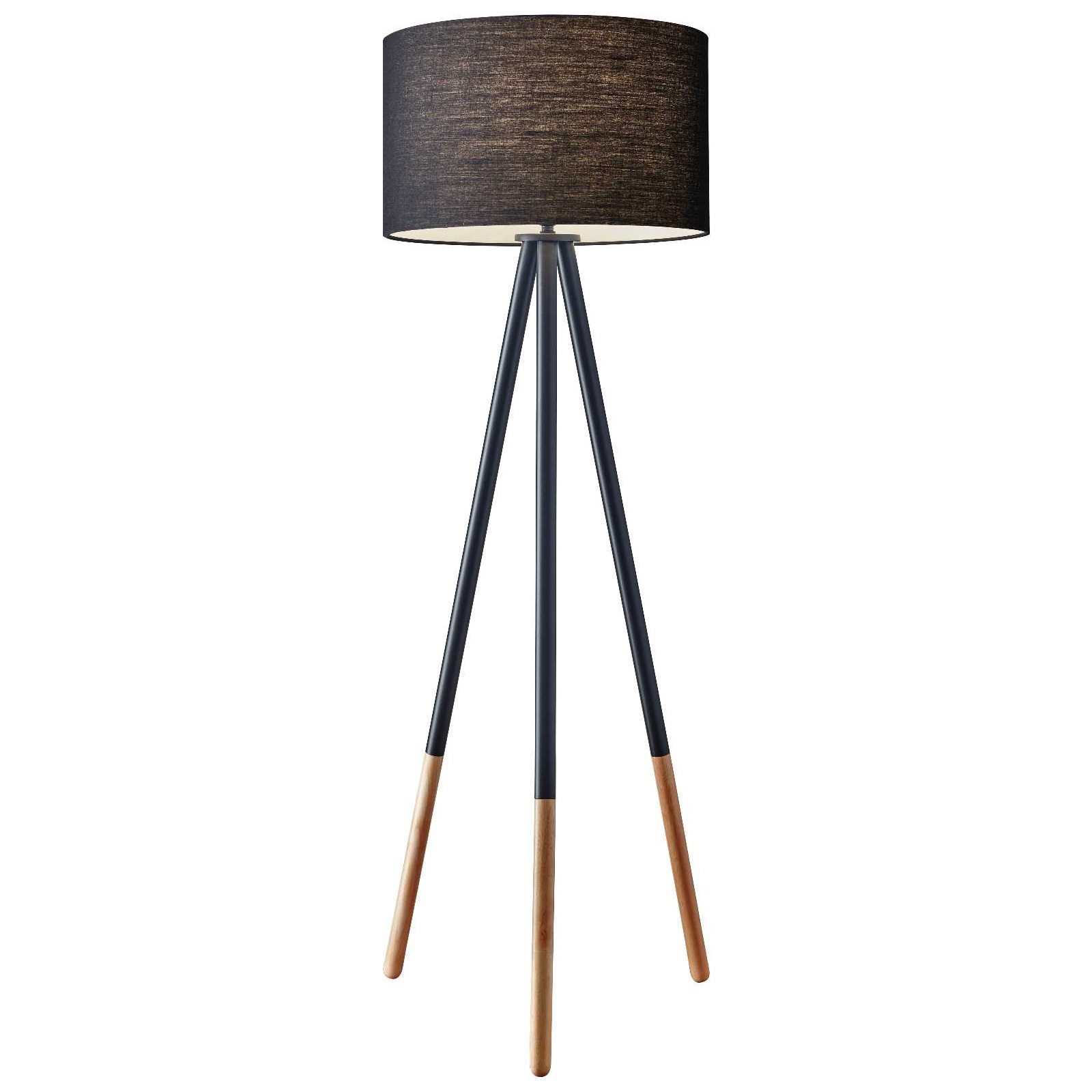 Louise Floor Lamp By Adesso Corp, Wood Tripod Lamp Target