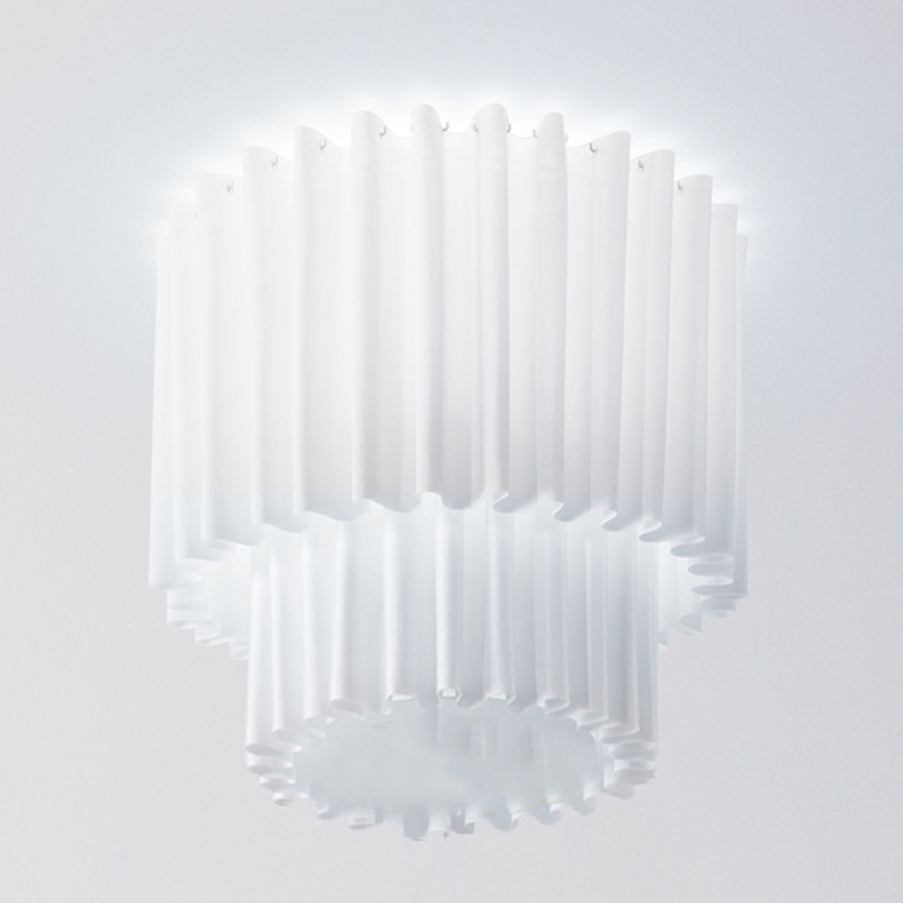 Pleated Skirt Glass Pendant Light Living Room Bedroom Modern Minimalist  Wrought Iron Small Ceiling Light