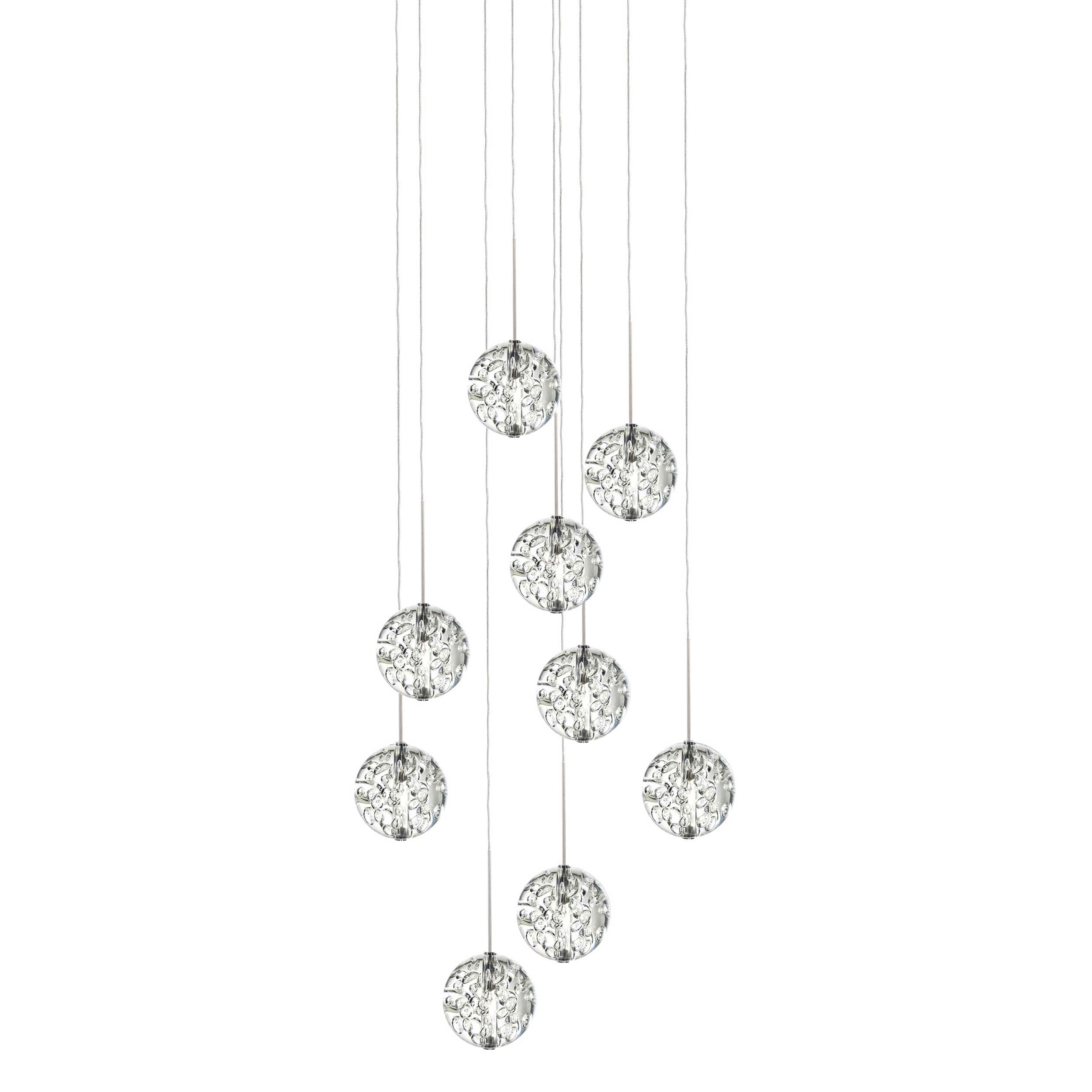 Bubble Ball 9 Light Round Led Pendant By Pureedge Lighting 16rd Bubble Ball 9 Light Round Led Pendant By Pureedge Lighting