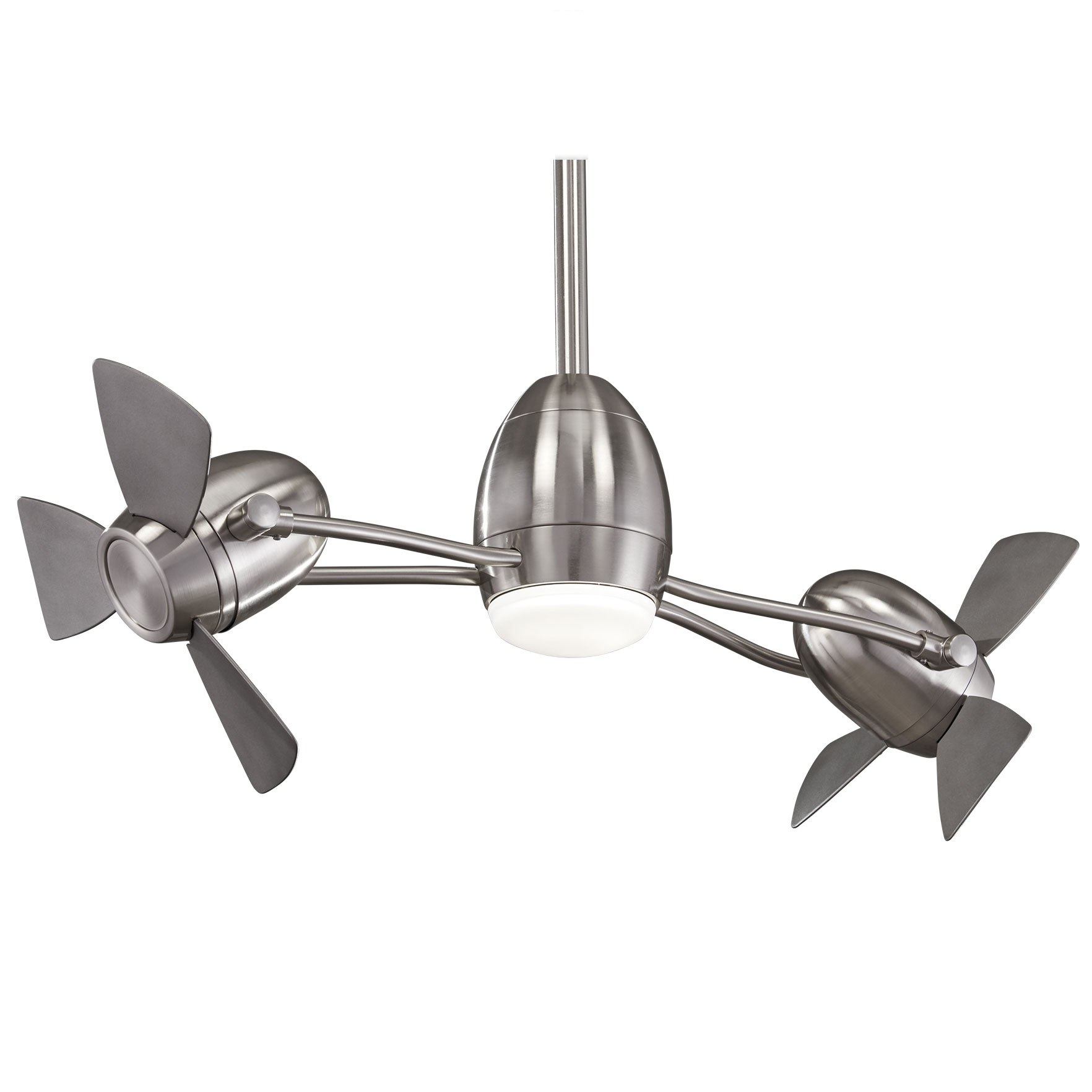 Cage Free Gyro Ceiling Fan With Light By Minka Aire F304l Bn Sl
