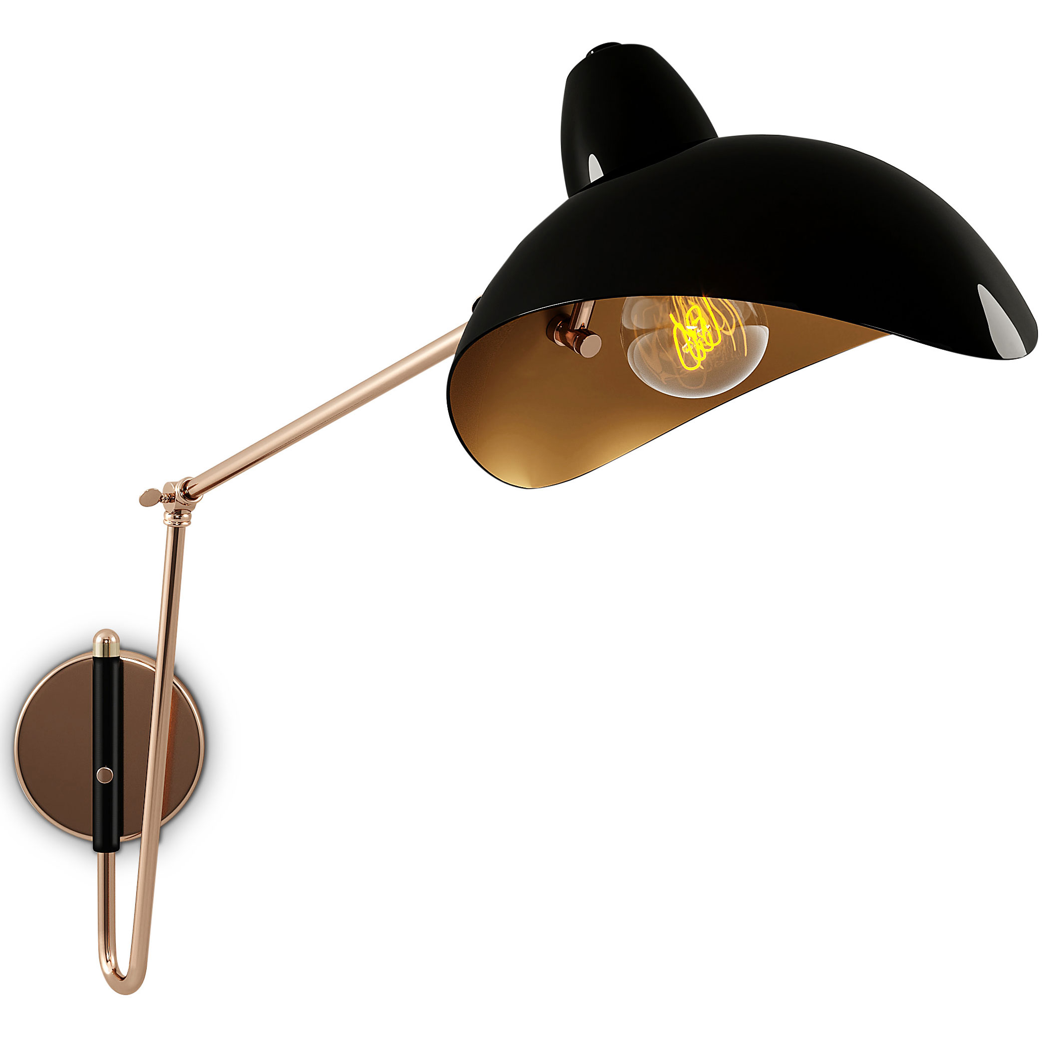 Chelsea Swing Arm Wall Light By Creativemary Lc Wa Br Bk Chelsea Swing Arm Wall Light By Creativemary