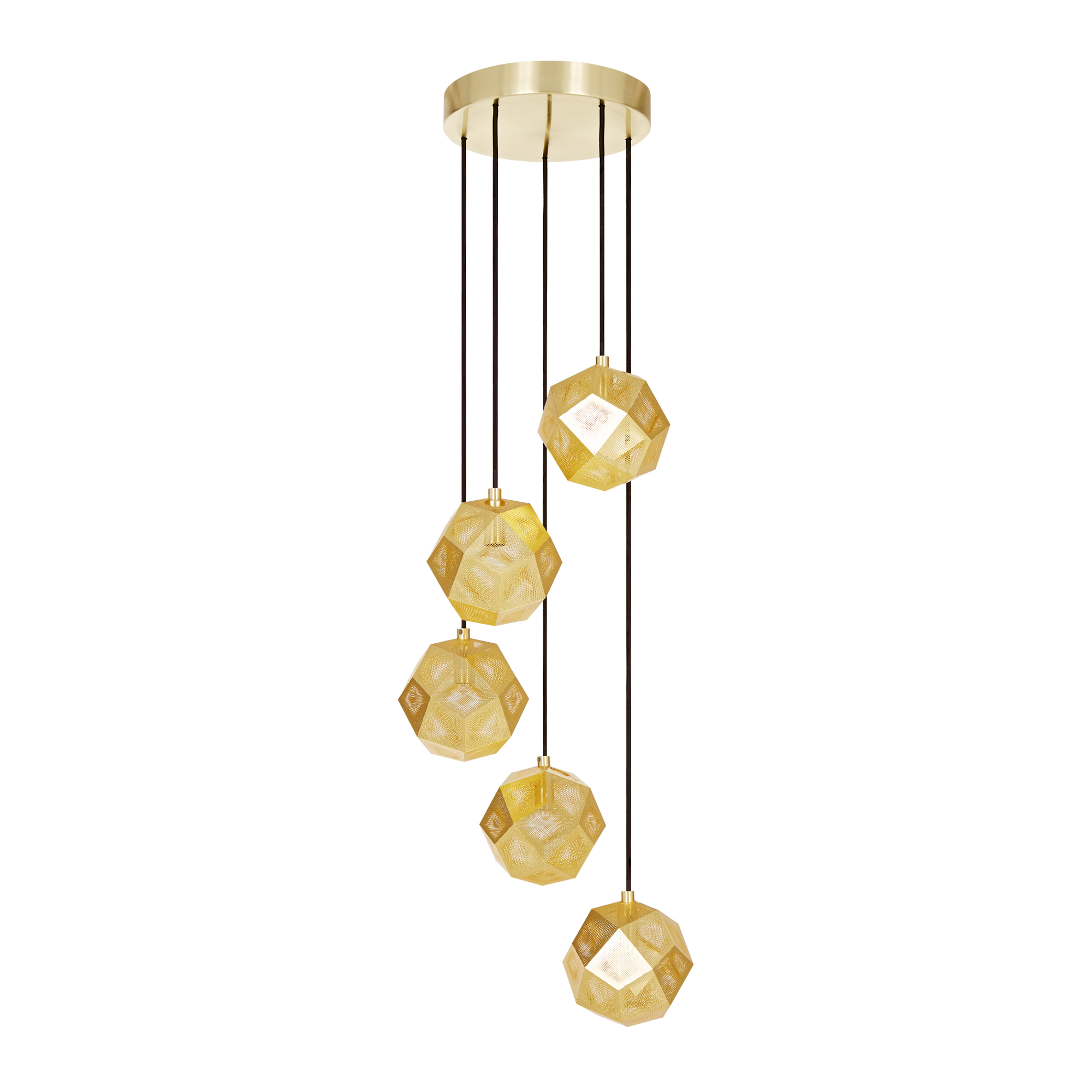 Etch Mini Multi Light Chandelier By Tom Dixon Etsmch01bul Etch Mini Multi Light Chandelier By Tom Dixon