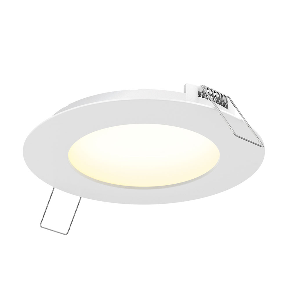 Pro Series 4 Inch Round Recessed Panel Light By Dals Lighting 7004 4k Wh