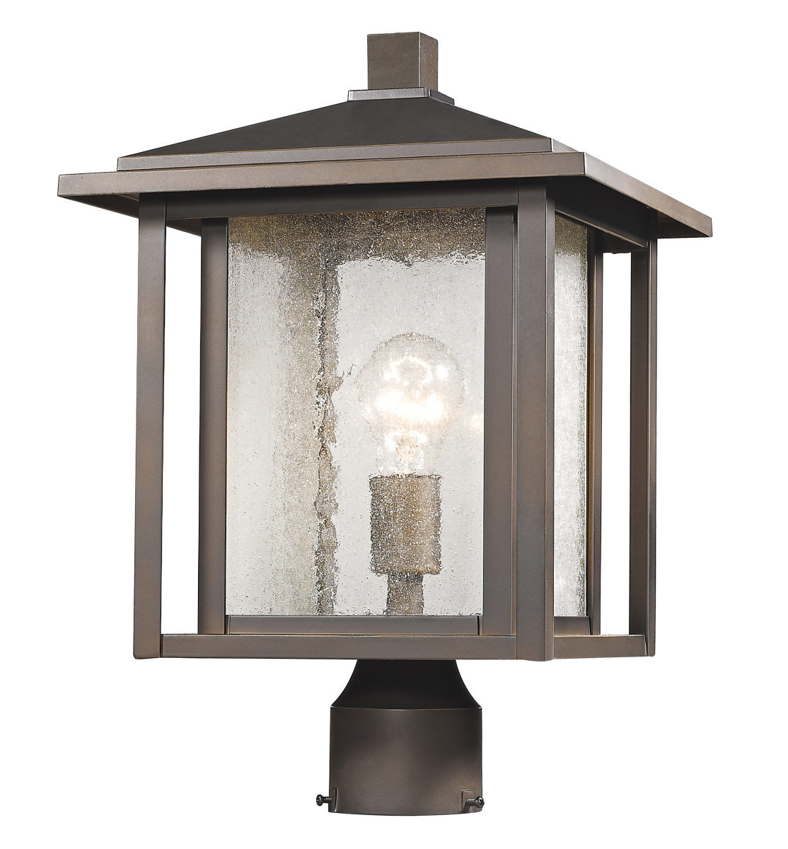 Z-Lite Aspen 100-Watt 16.25-in Black Modern/Contemporary Post Light Z-Lite Aspen 100-Watt 16.25-in Black Modern/Contemporary Post Light