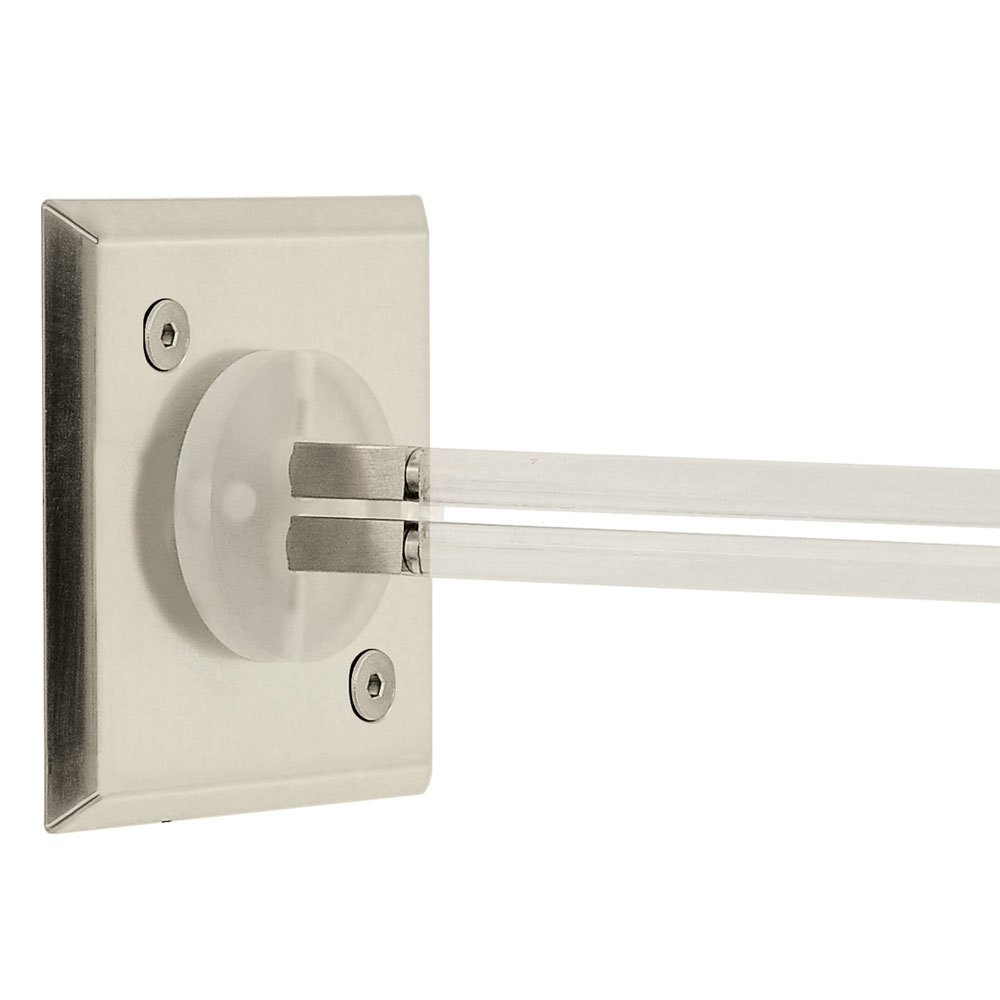 Monorail 2 Inch Square Feed End Power Feed Canopy By Pureedge Lighting 