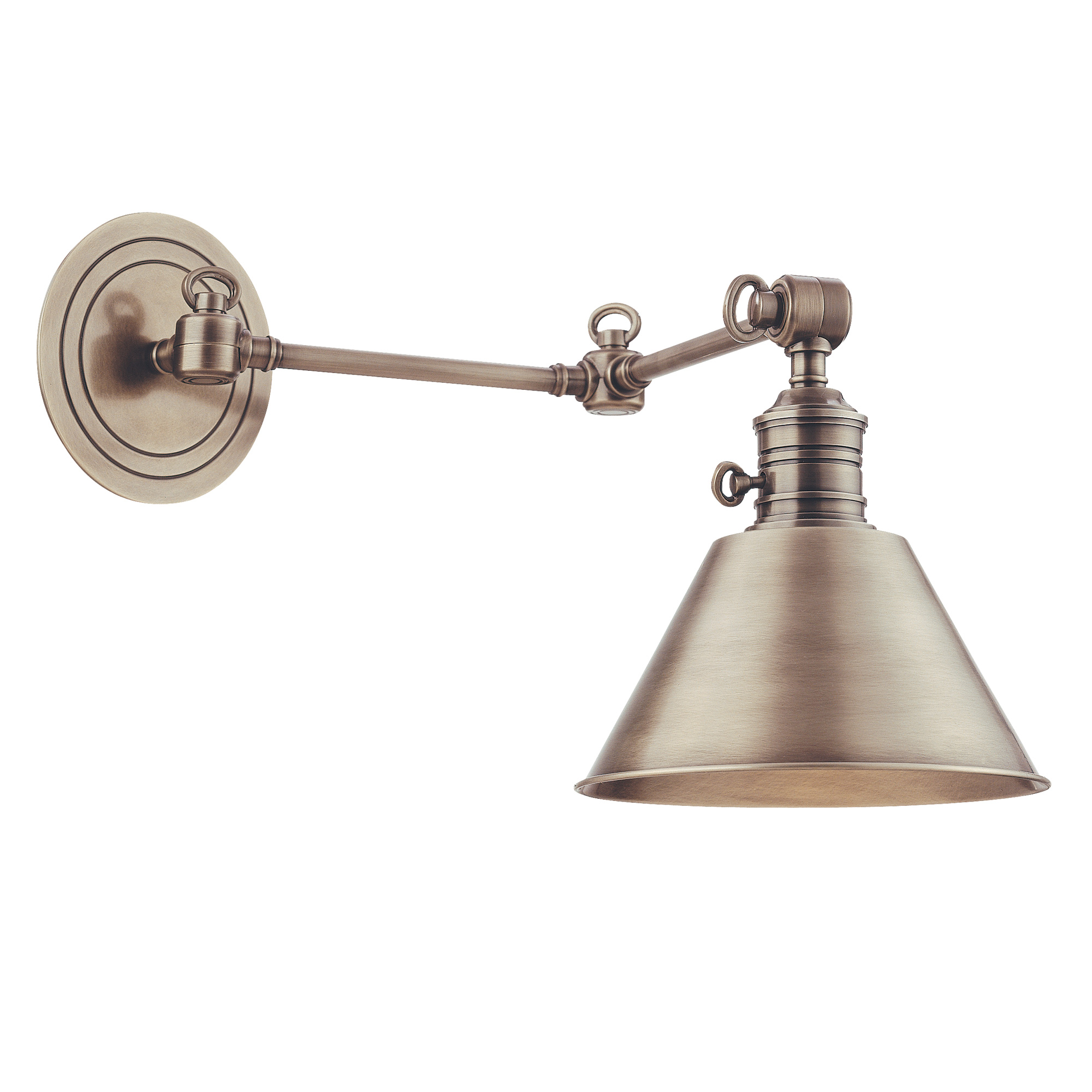 Nacht dempen Vervelen Garden City Metal Swing Arm Wall Sconce by Hudson Valley Lighting | 8322-AN  | HUD52335