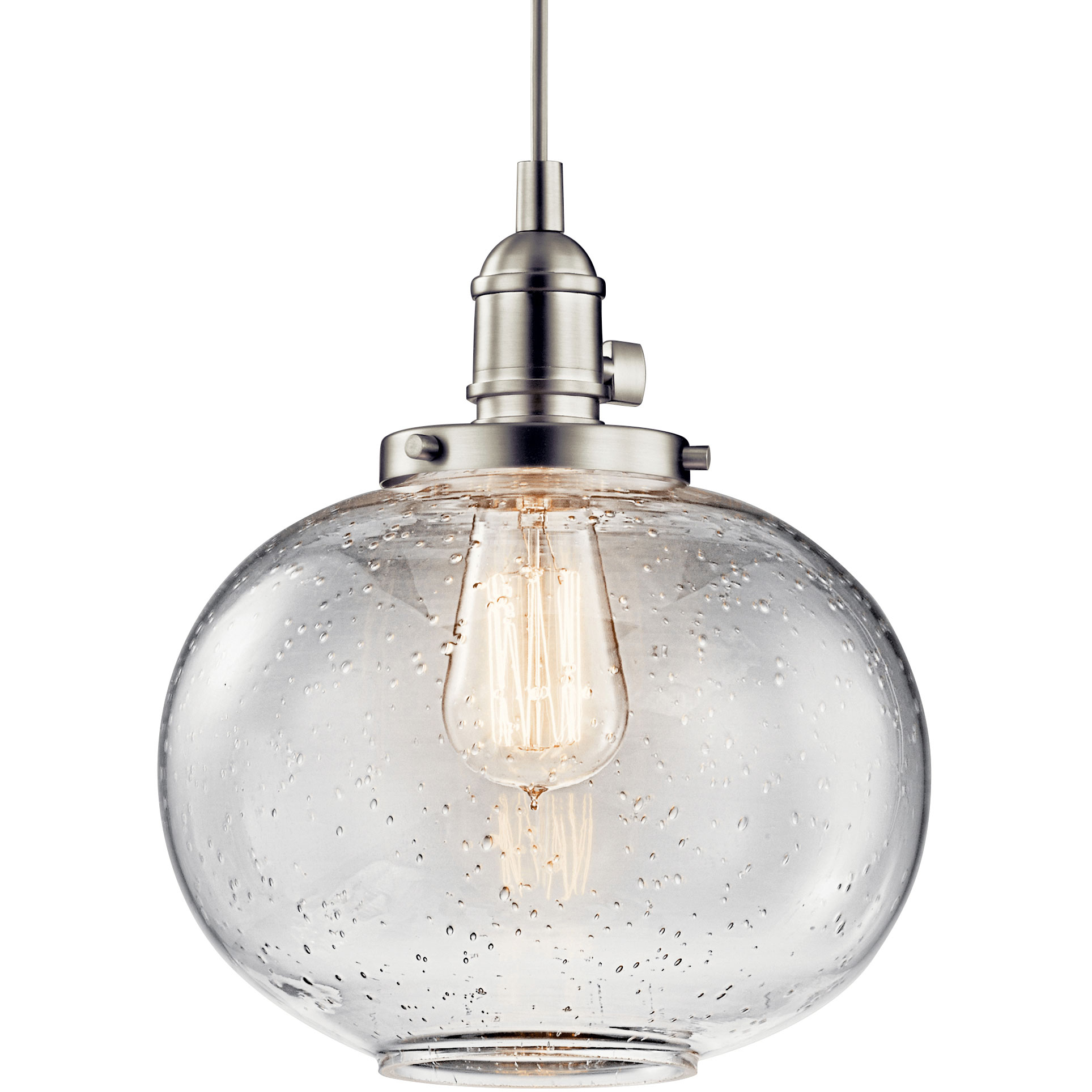 Kichler 43852NI Avery 1 Light Mini Pendant in Brushed Nickel