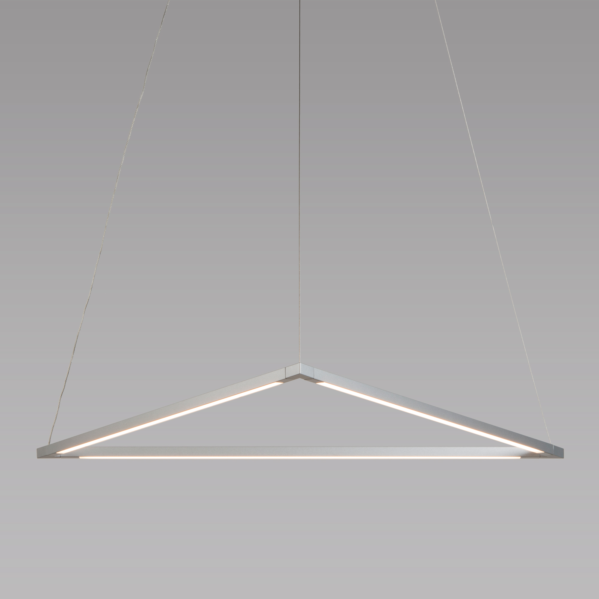 ZBar Triangle Pendant by Koncept Lighting ZBP24TSWSILCNP