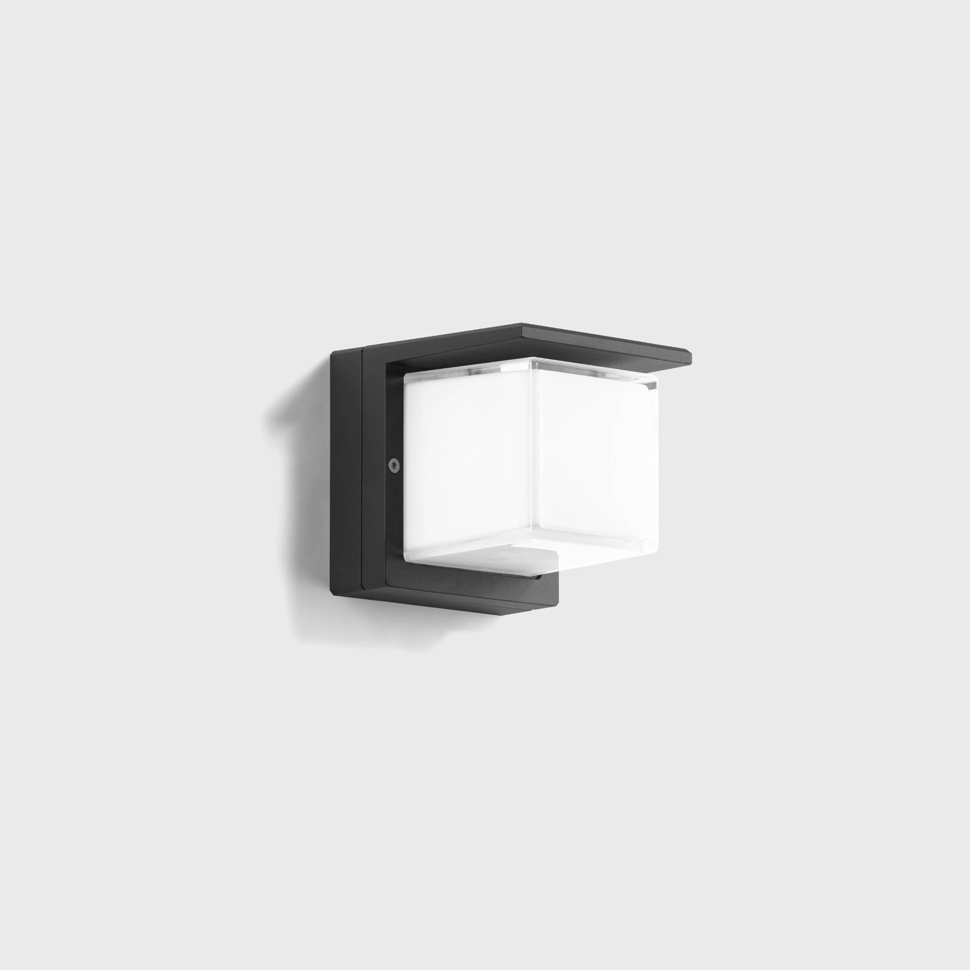 Glass Block Shielded Wall Ceiling Light Fixture By Bega B33327 Blk