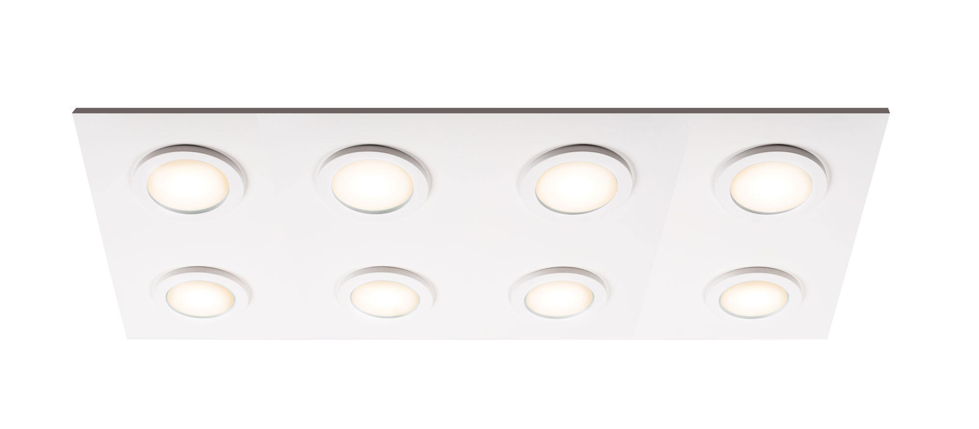 Broadway Rectangular Flush Mount Ceiling Wall Light By Kuzco Lighting Fm4425 Wh Wh