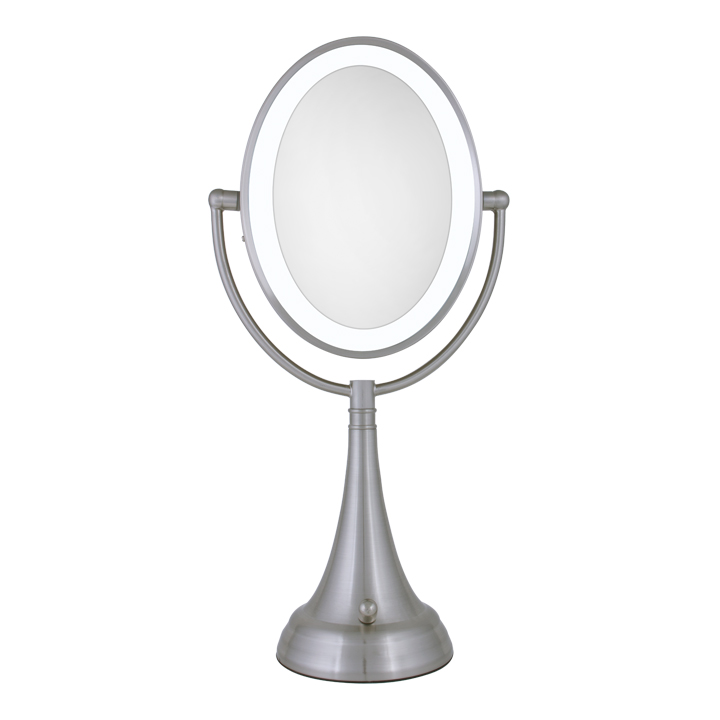 Cordless Oval 1x 10x Led Vanity Mirror By Zadro Ledovlv410 Cordless Oval 1x 10x Led Vanity Mirror