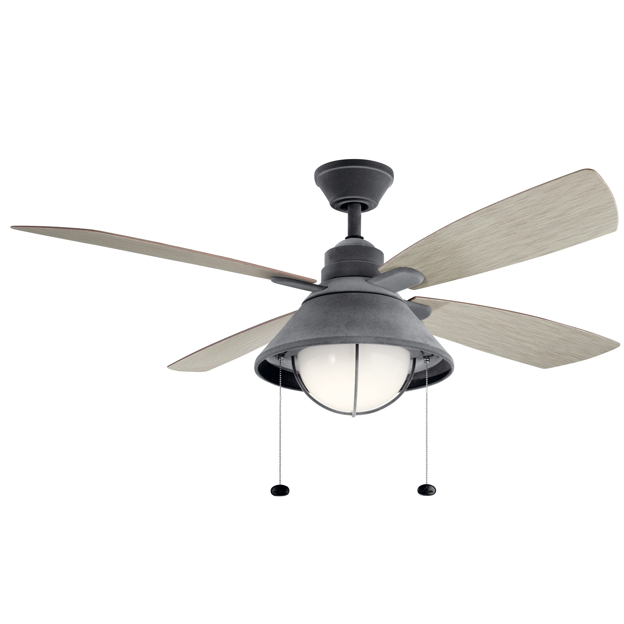 Seaside Led Outdoor Ceiling Fan With Light By Kichler 310181wzc Seaside Led Outdoor Ceiling Fan With Light By Kichler