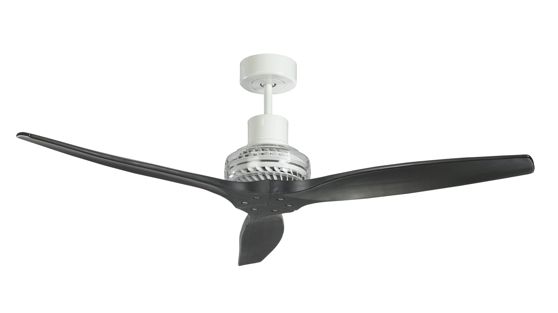 Star Fans Propeller White Ceiling Fan by Star Fans | PROPEL-WHT-BLK-52 | SFN597165