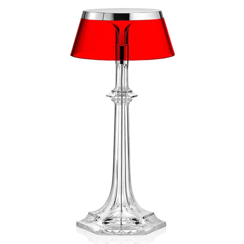 red table lamp