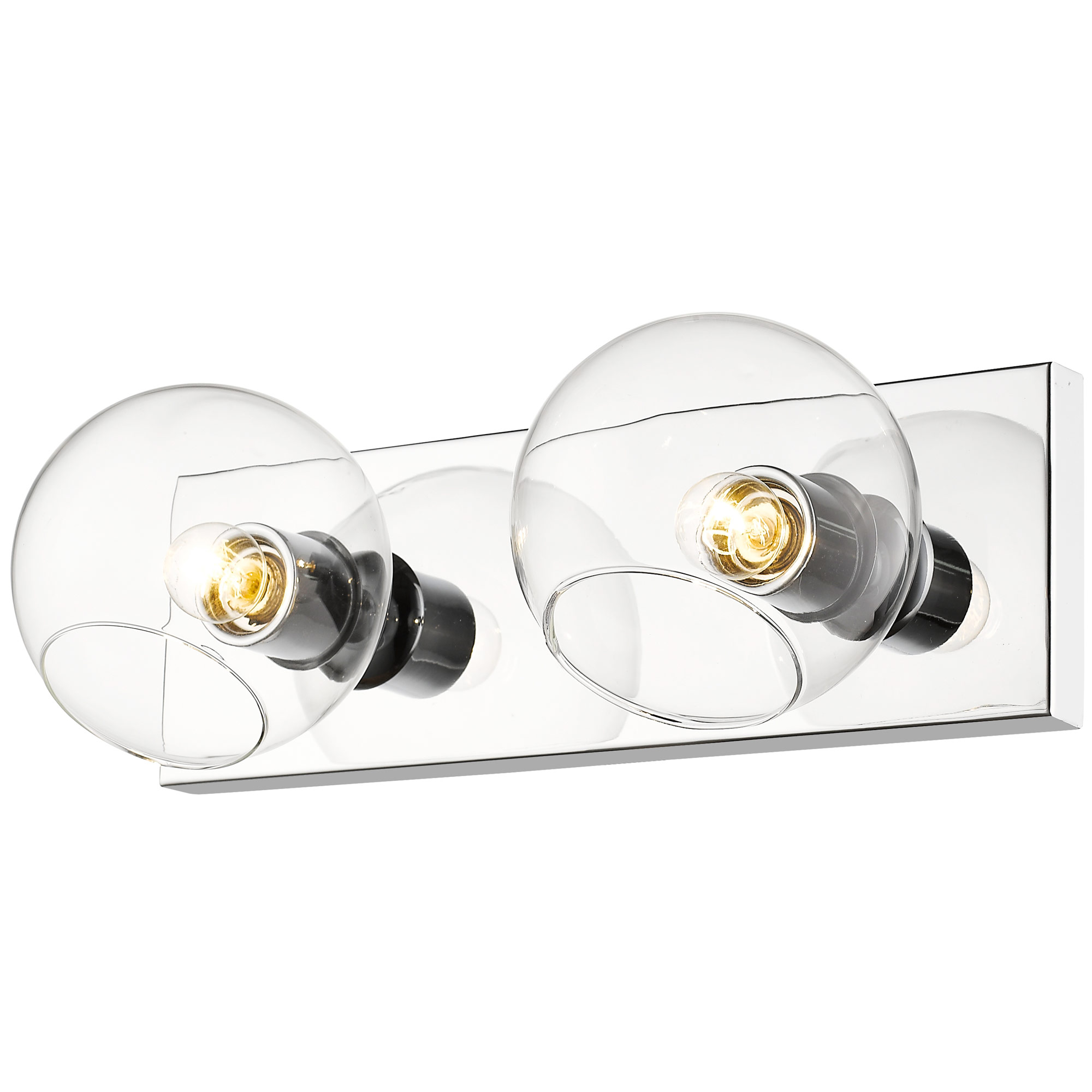 Monument Lighting 671665 36" 6-Bulb Beveled Edge Vanity Wall Fixture in Chrome 