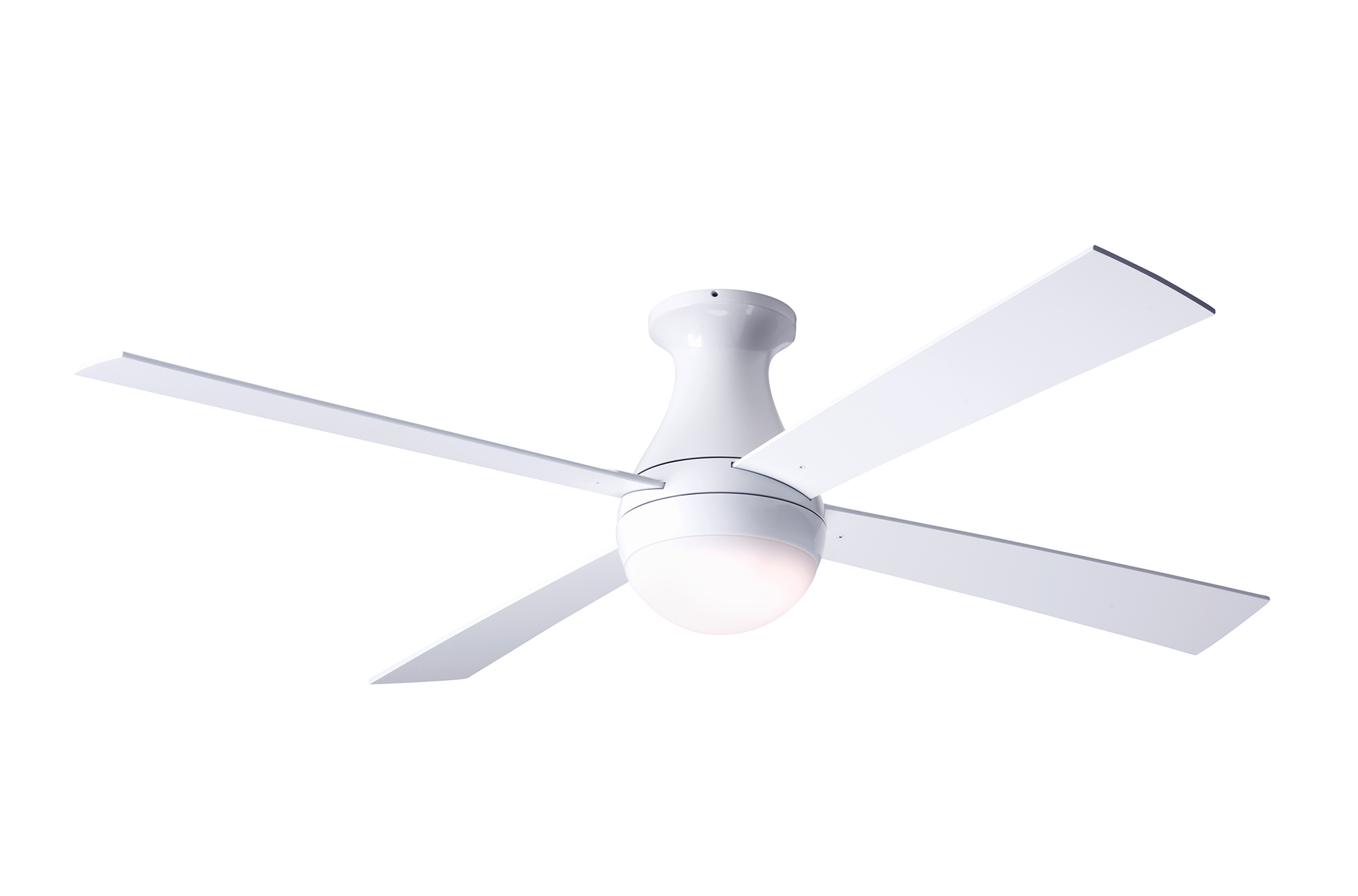 Ball Flush Ceiling Fan With Light By Modern Fan Co Bal Fm Gw