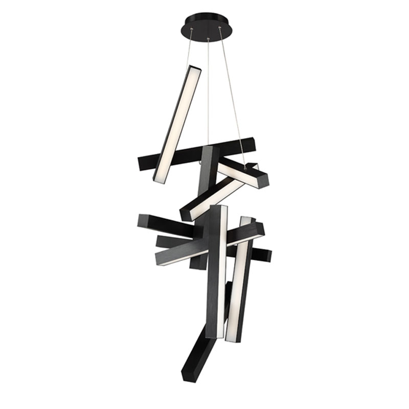 Chaos Vertical Chandelier By Modern Forms Pd Bk