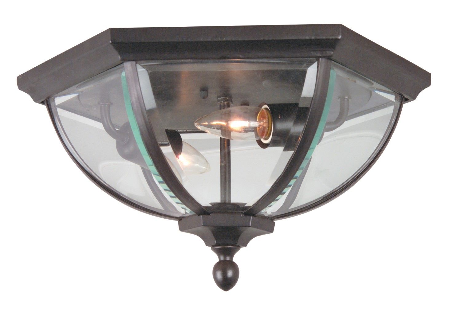 Craftmade Britannia 15-in W Oiled Bronze Outdoor Outdoor Flush Mount Light